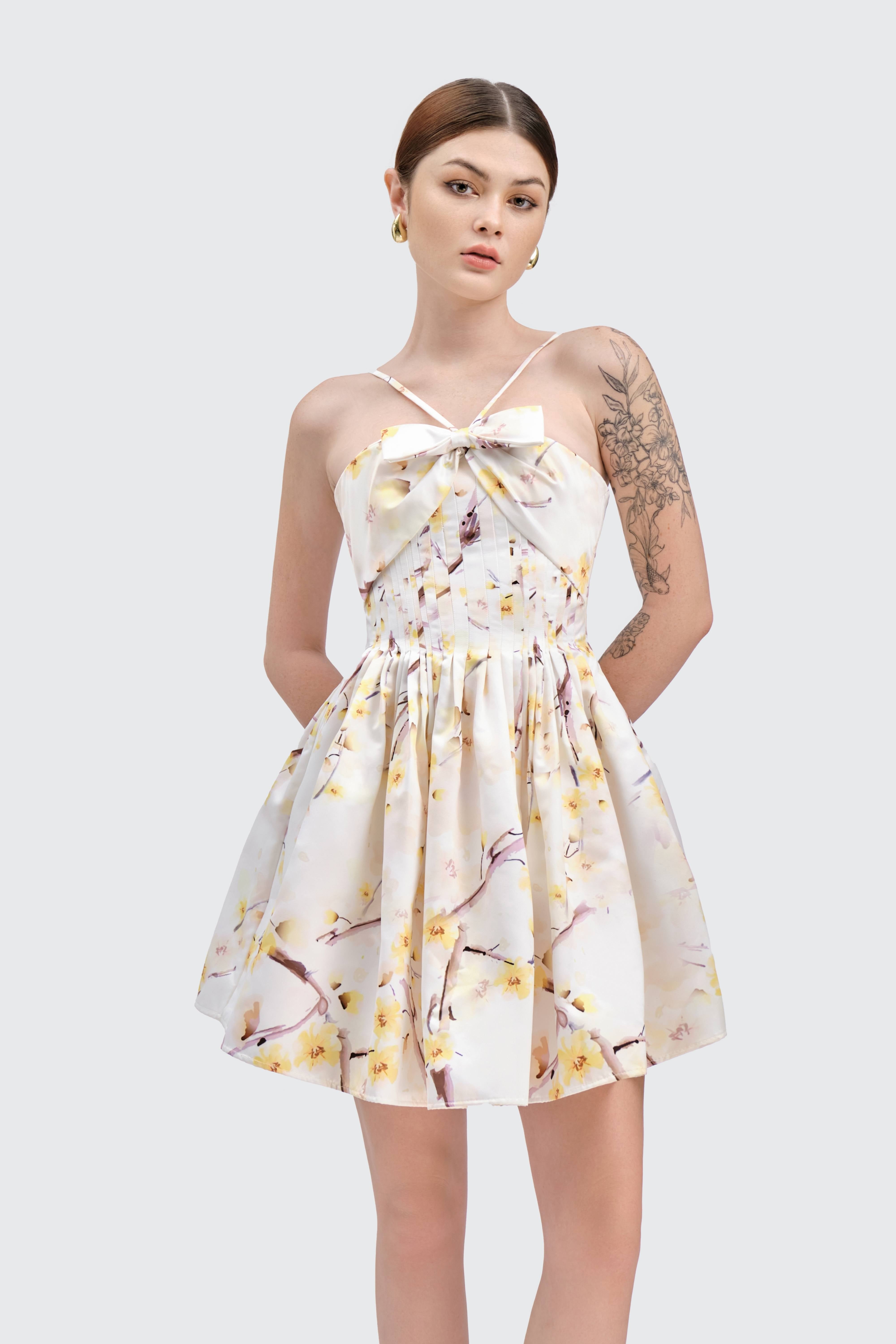 Shop Justin Tong Denny Mini Dress