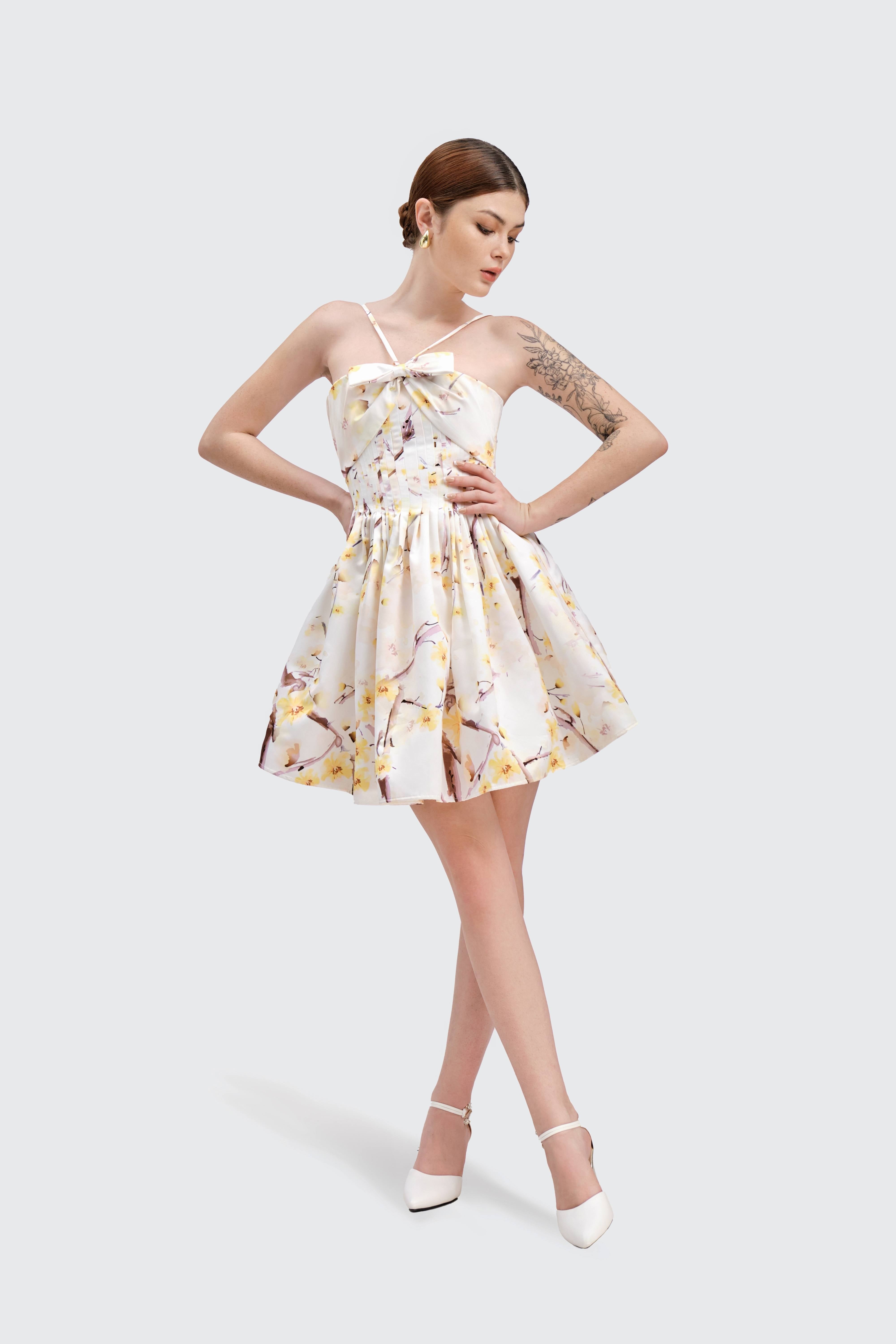 Shop Justin Tong Denny Mini Dress