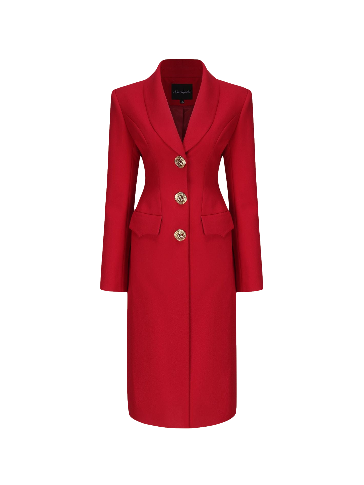 Nana Jacqueline Evie Long Suit Jacket (red)
