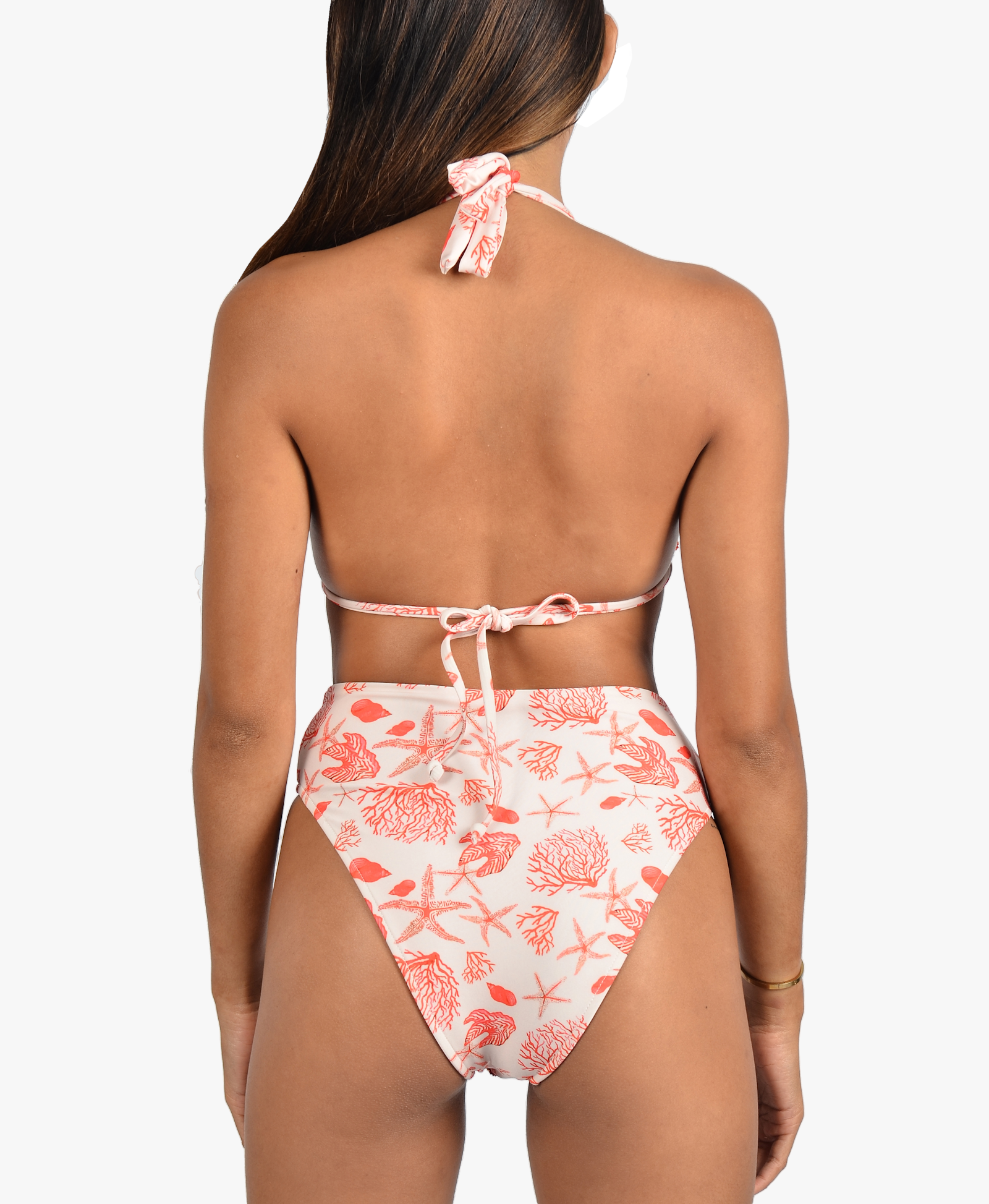 Josie High Rise Bikini made by Oceanus Swimwear
