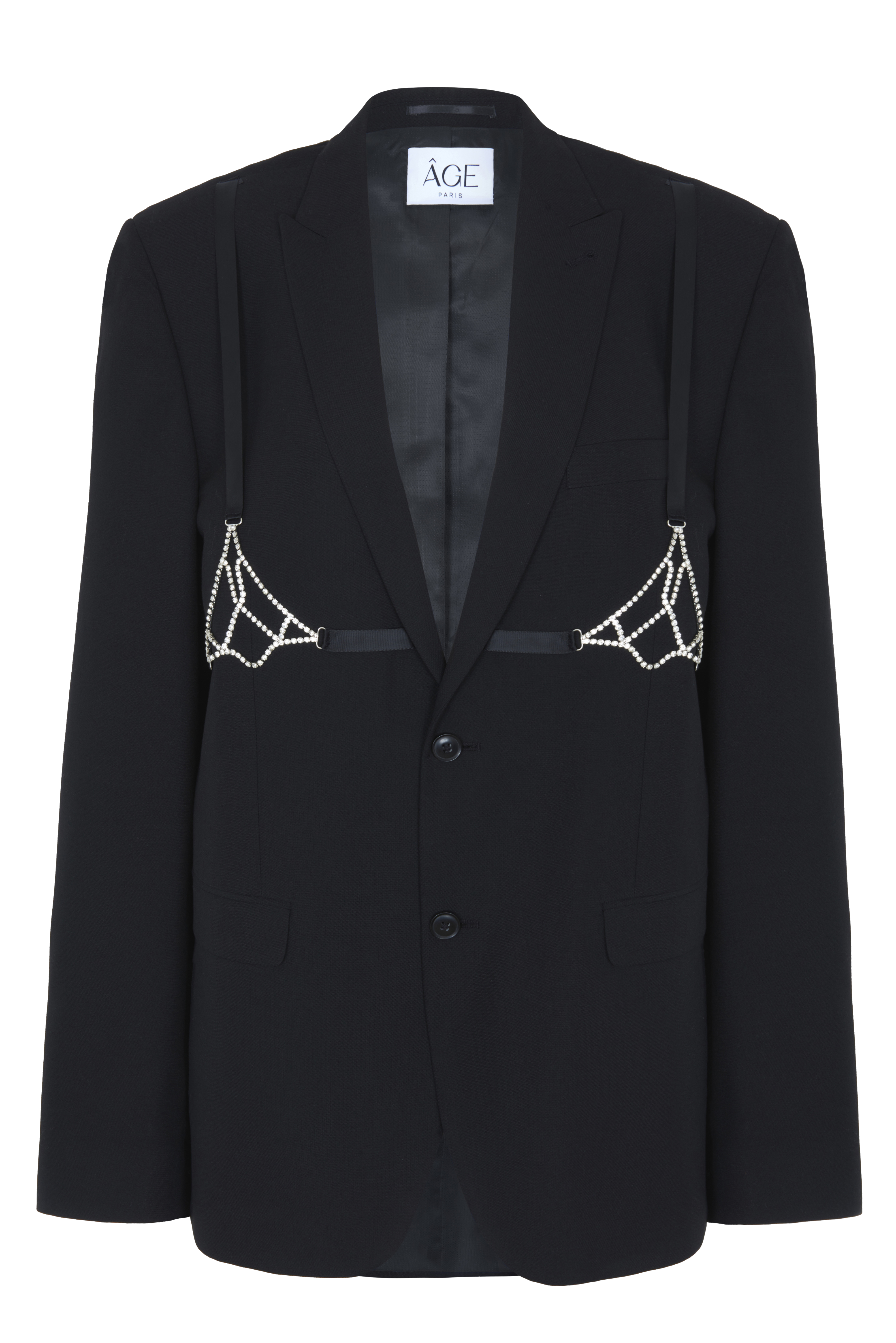 Shop Âge Paris The Jane Blazer In Black