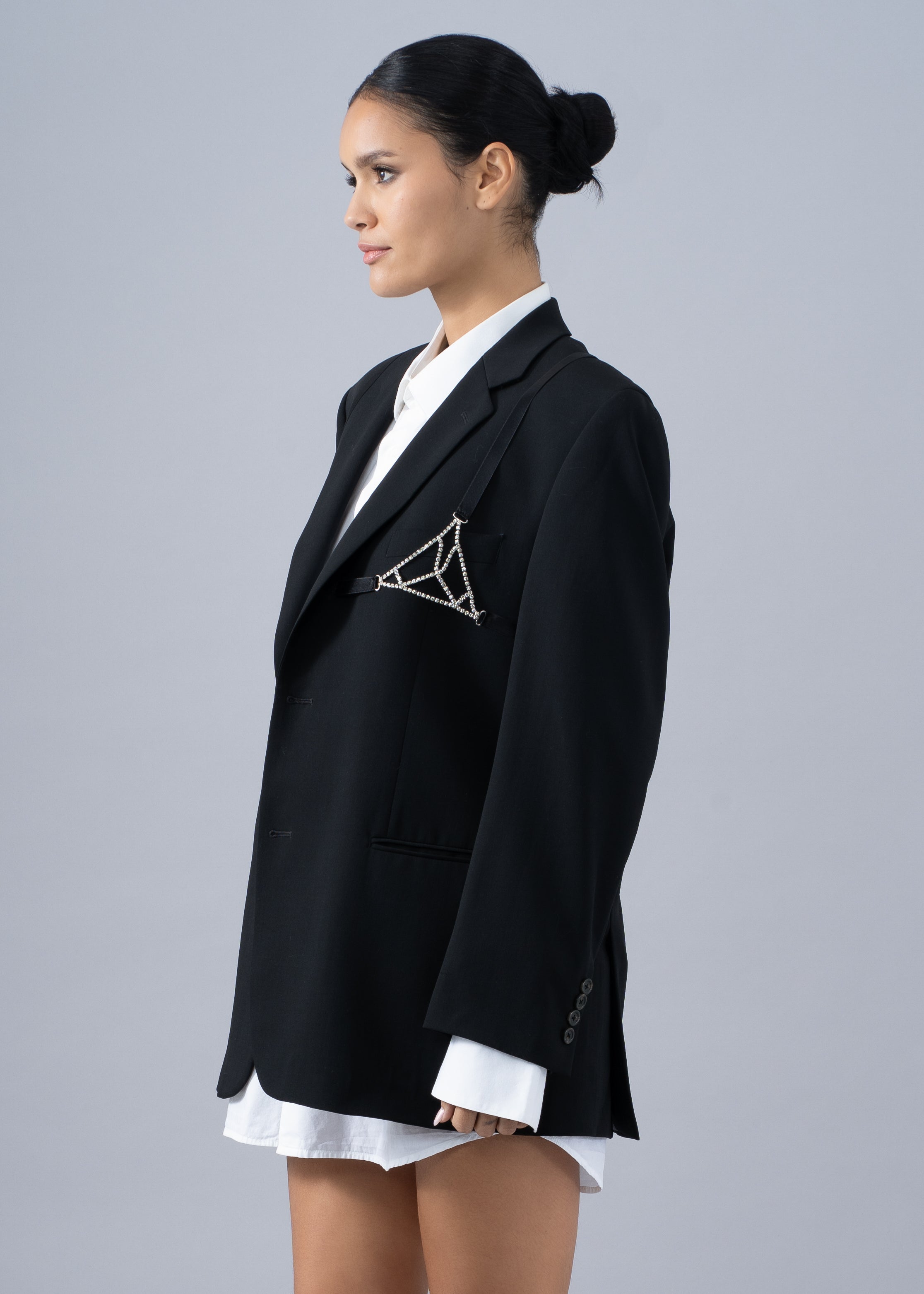 Shop Âge Paris The Jane Blazer In Black