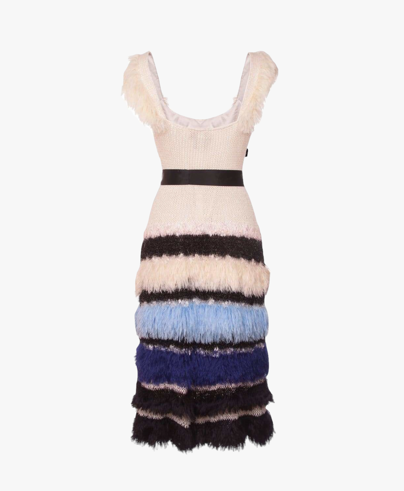 Sundown Handmade Multicolor Knit Dress made by ANDREEVA