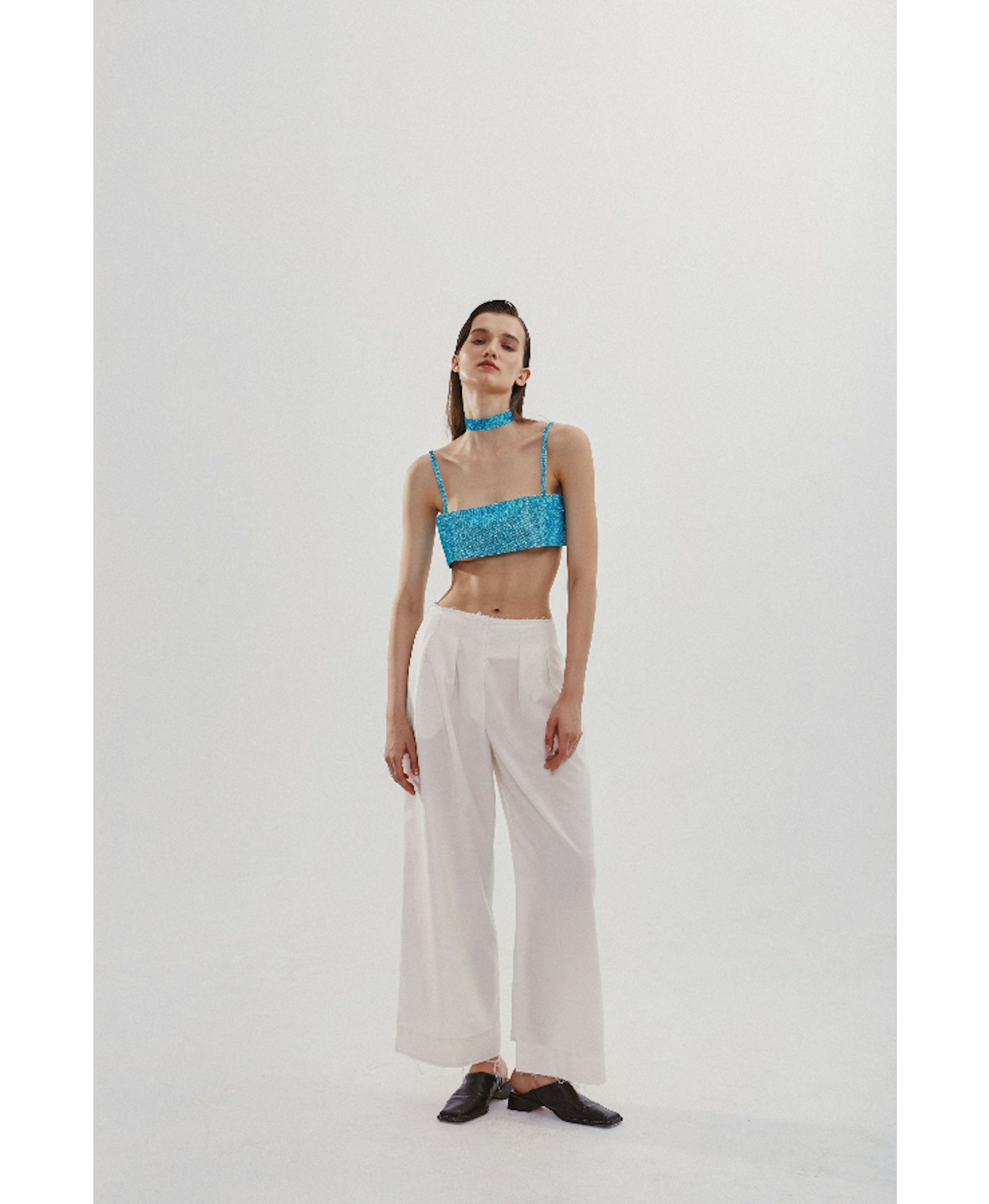 Charlotte Top Aquamarine Blue made by NUÉ