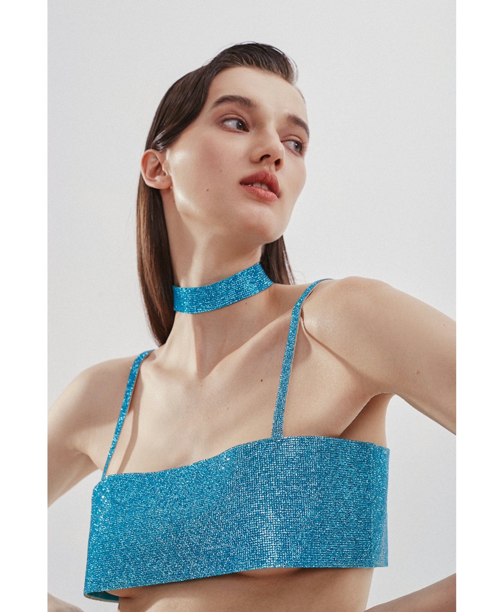 Charlotte Top Aquamarine Blue made by NUÉ