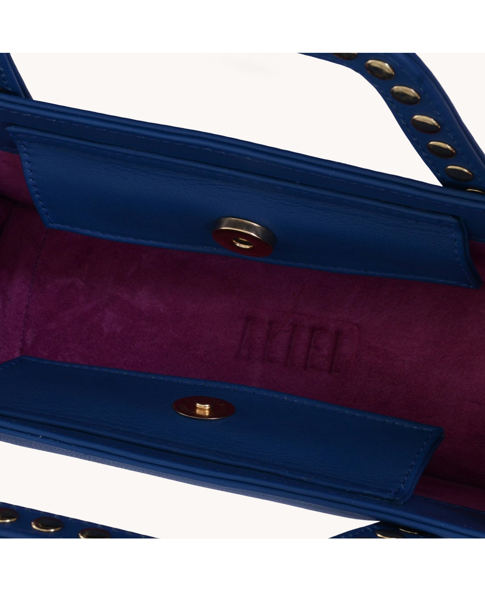 Jalila - Navy Blue - Top Handle Bag made by ALIEL