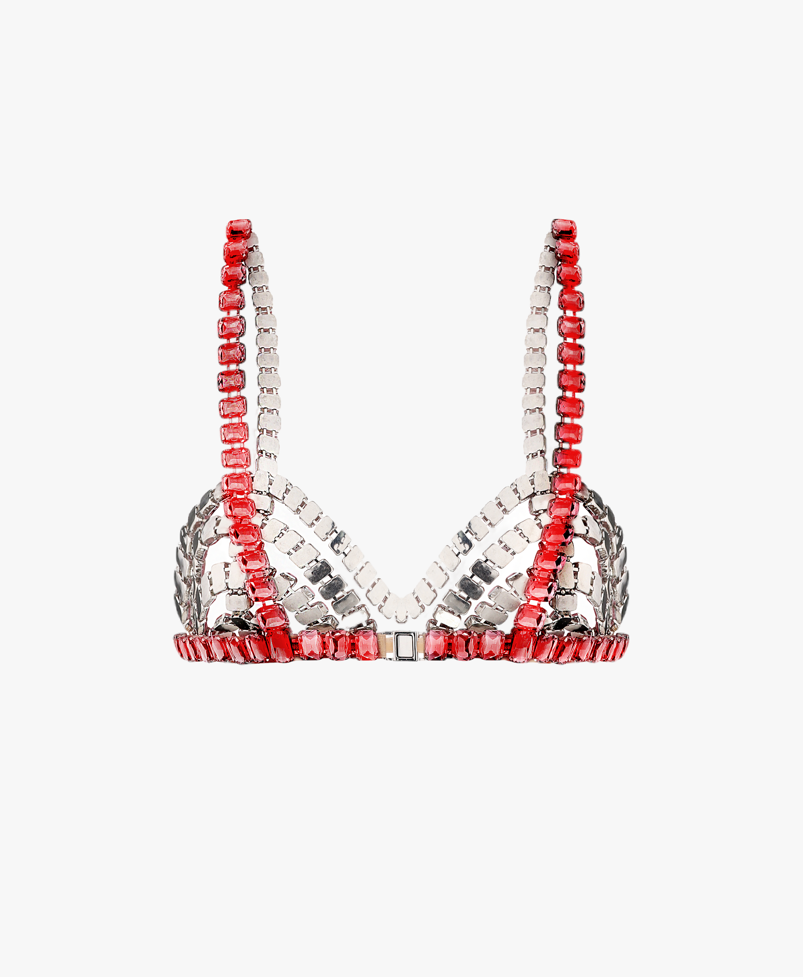 ROSE QUARTZ BRA in Red made by NUÉ