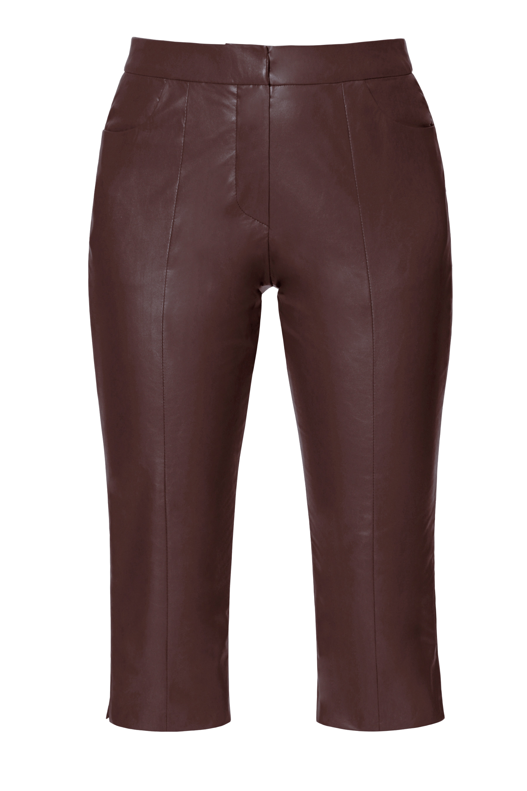 Shop Halewski Pants Capri Dakota Chocolate Brown