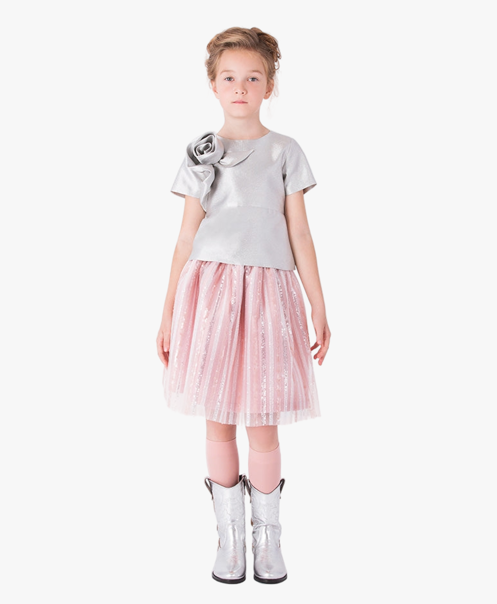 Shimmering Sequins Girls Outfit | 2 Pieces made by Mama Luma