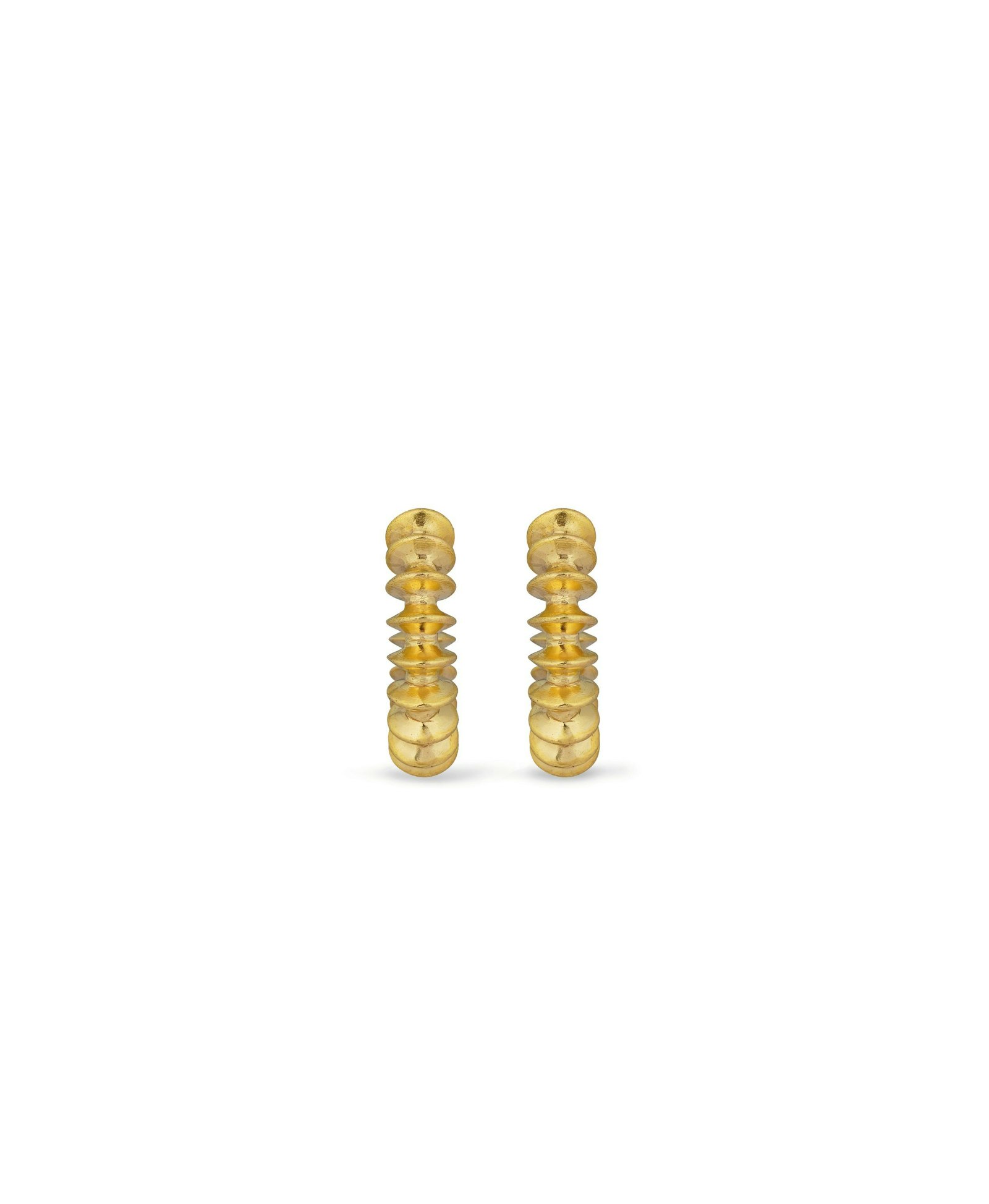 Gold-Plated Hoop Earrings made by Szabo Sihag
