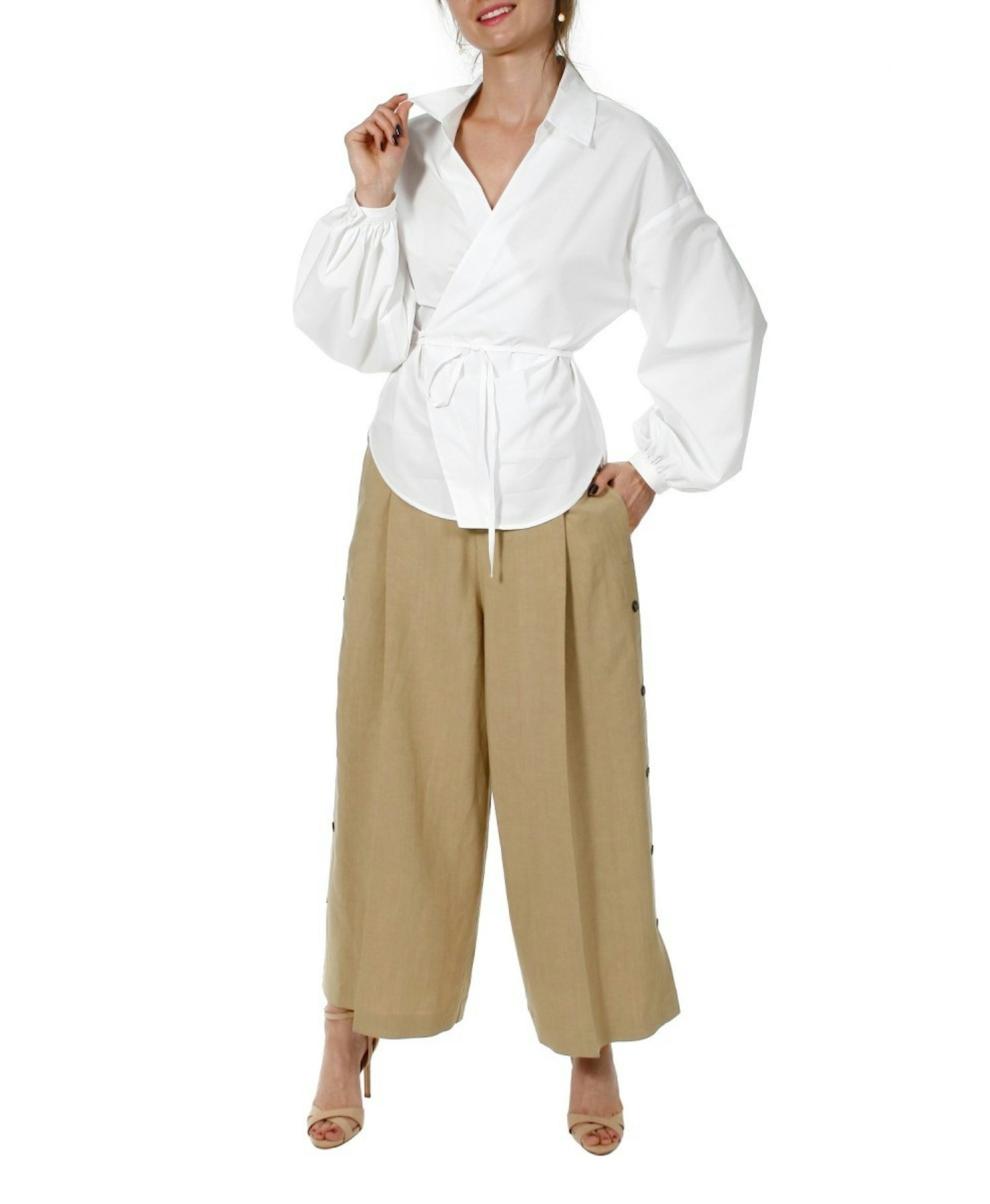 Shirt Laynie white made by HALEWSKI