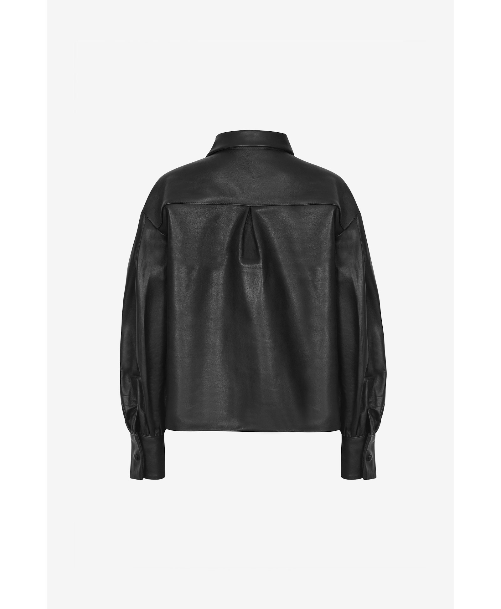 Black Leather Shirt made by Szabo Sihag