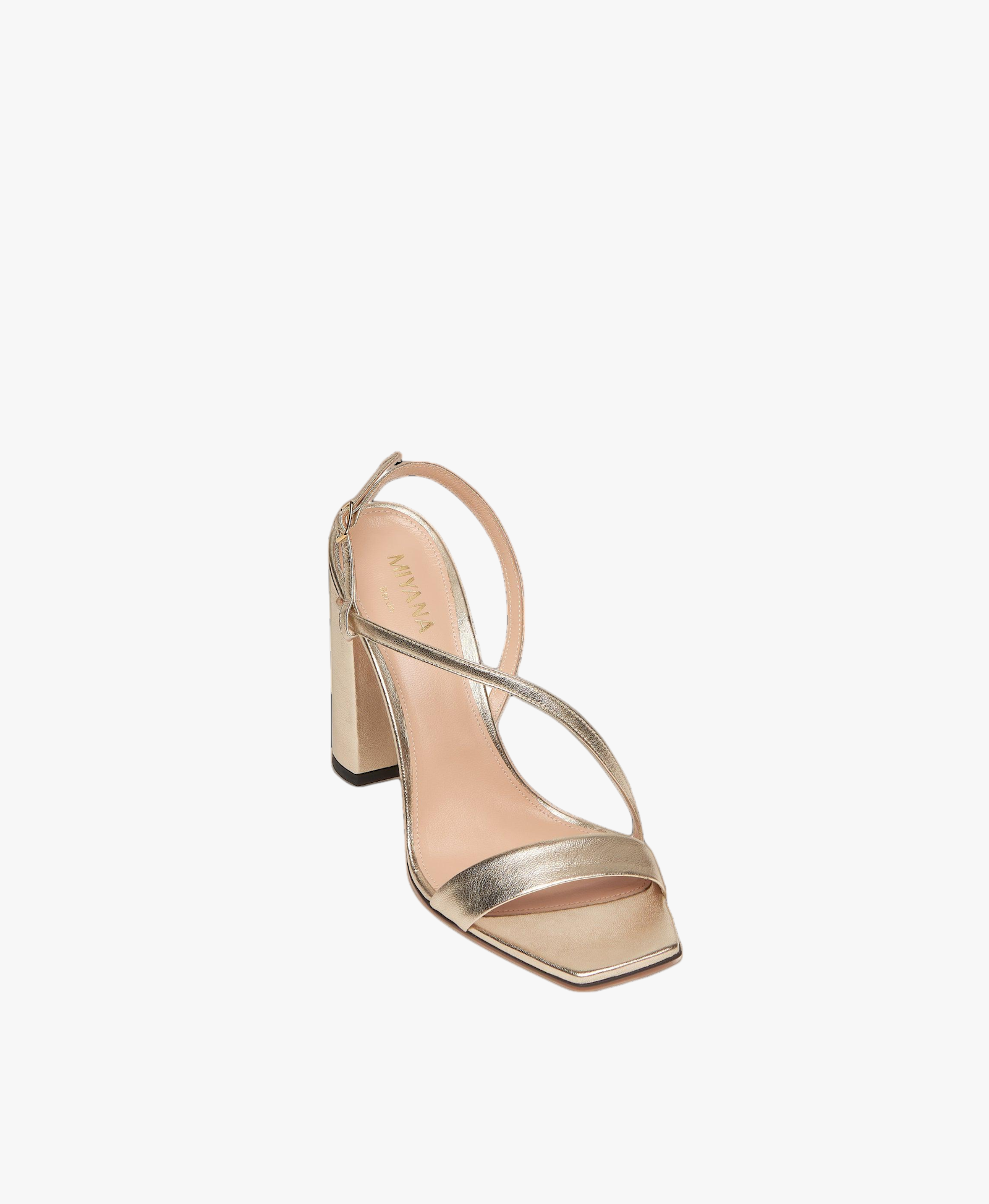 Kaia Sandals in Gold made by Miyana Berlin