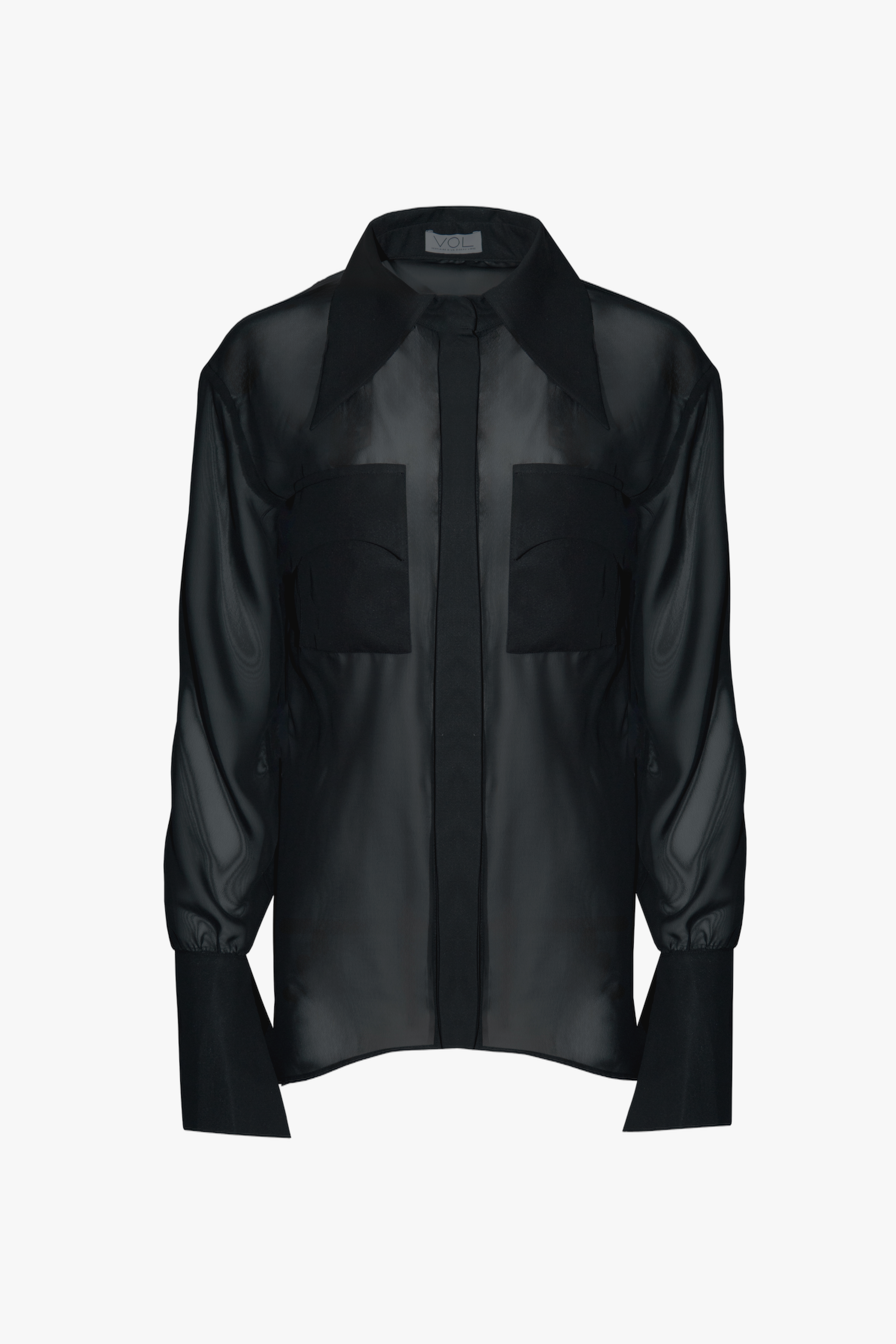 Vestiaire D'un Oiseau Libre Sheer Shirt In Black