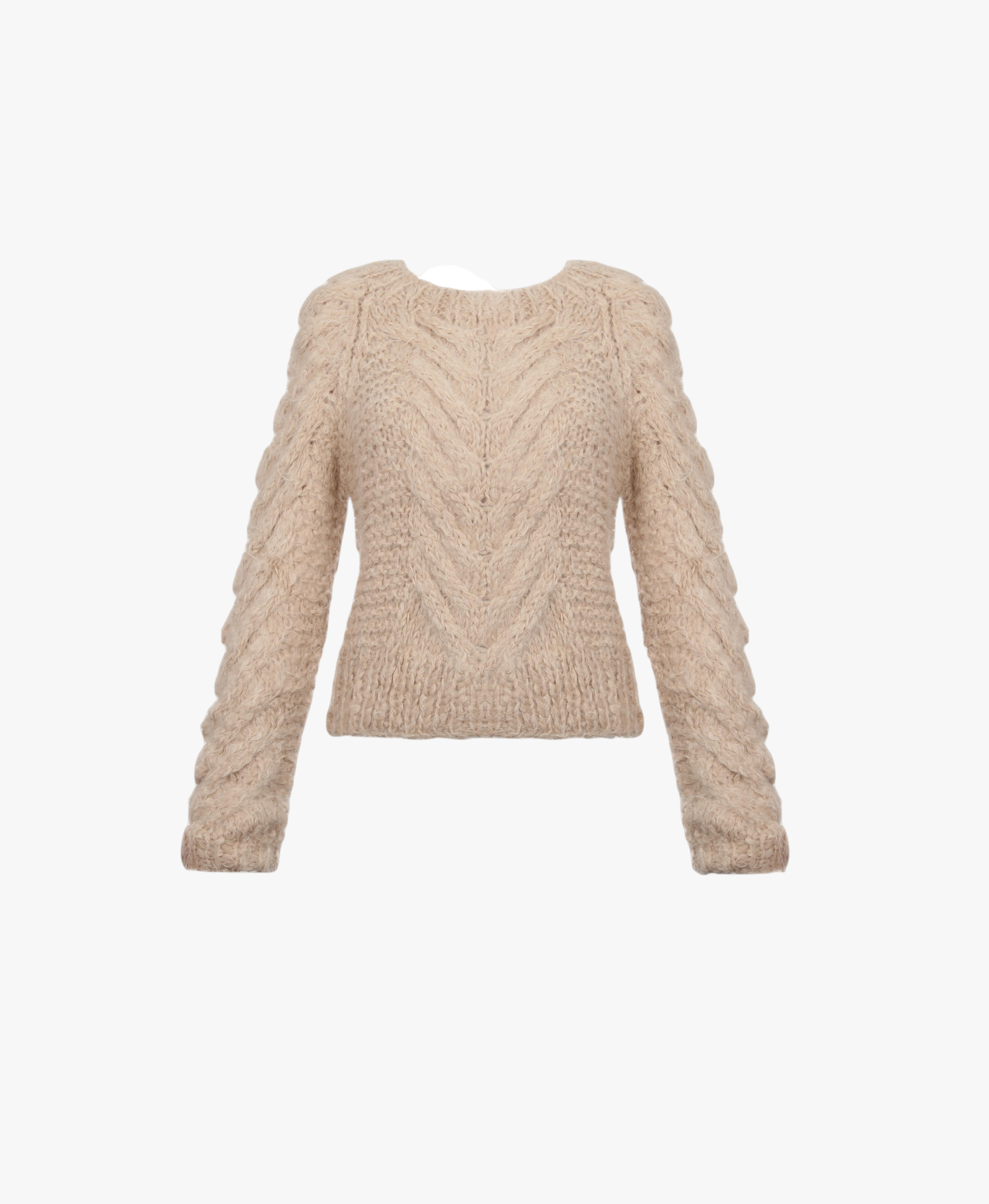 JAQARU sweater in Beige made by AYNI