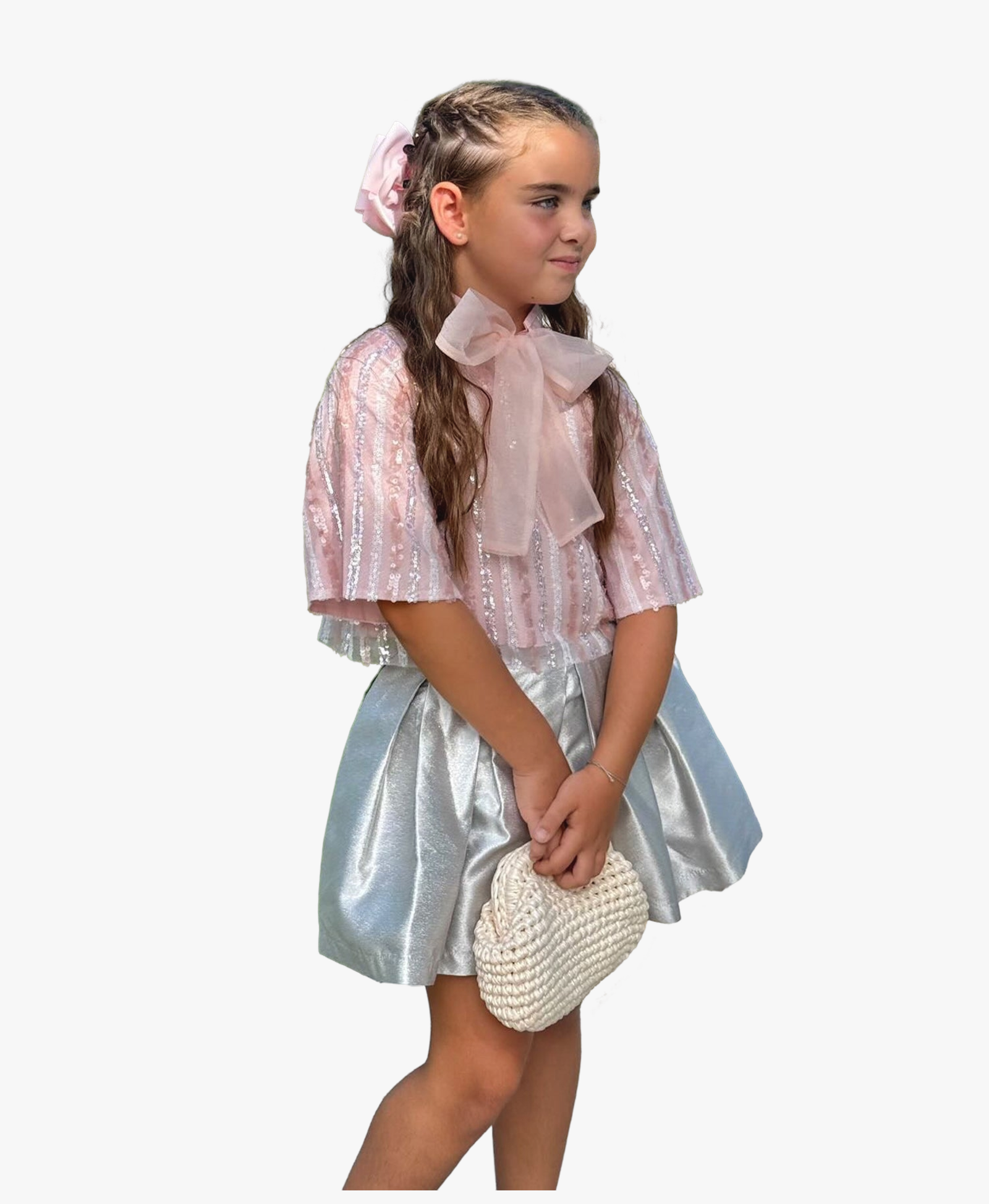 Sparkling Bow Girls Outfit | 2 Pieces made by Mama Luma