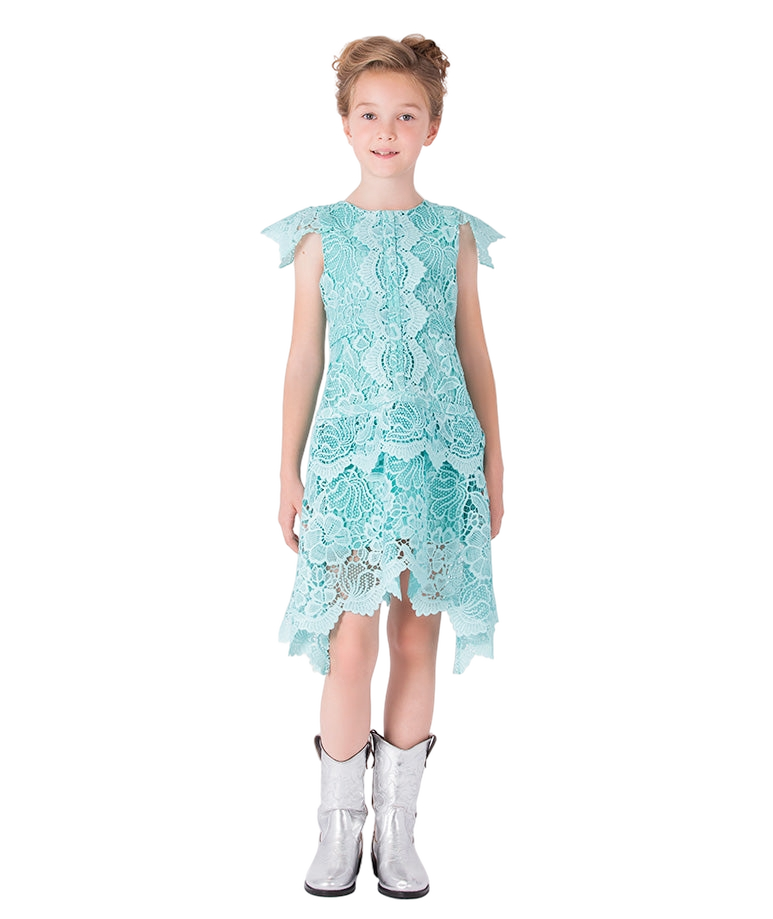Floral Lace Girls Dress made by Mama Luma