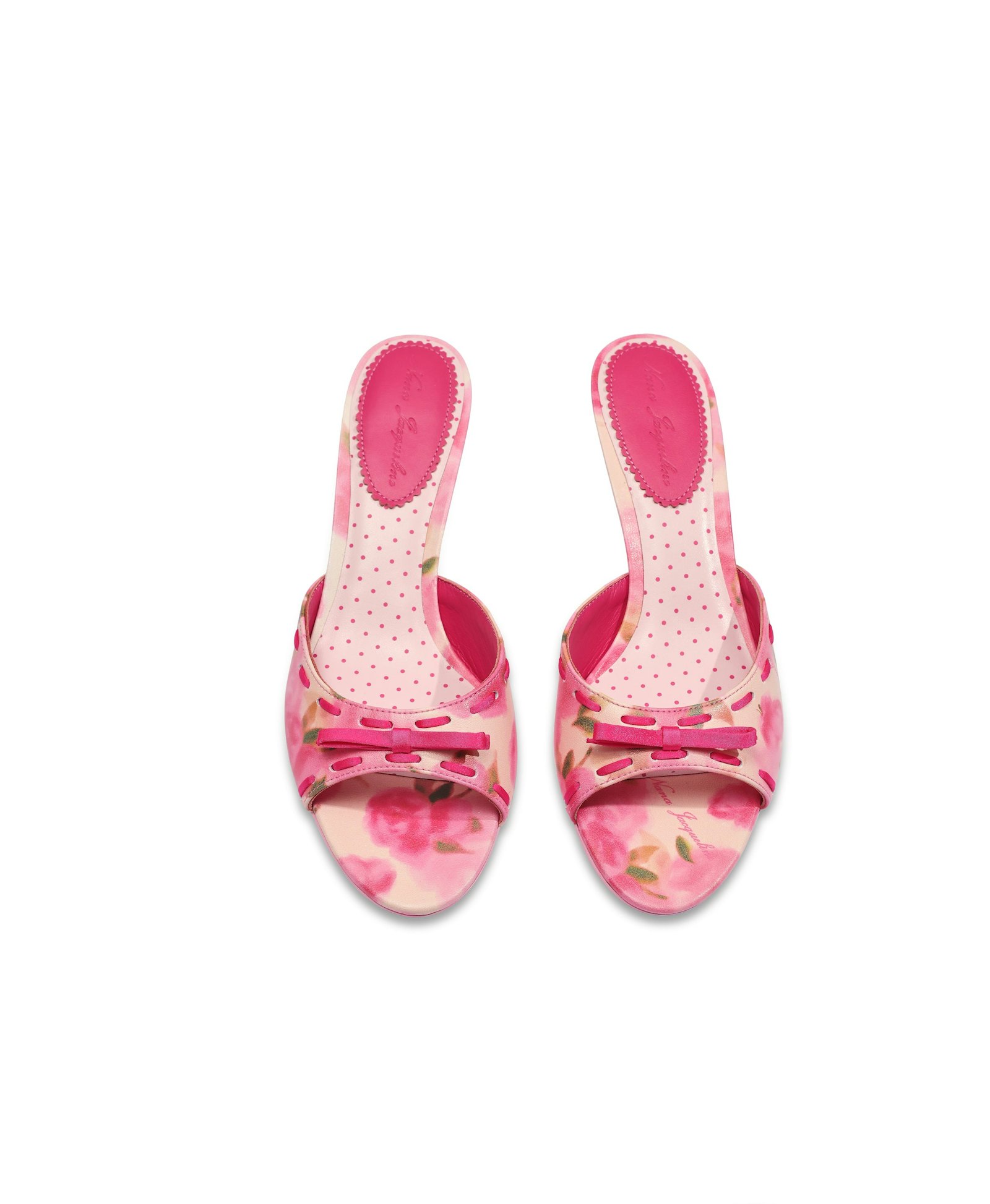 Paulina Bow Heels (Rose) (Final Sale) in Pink made by Nana Jacqueline