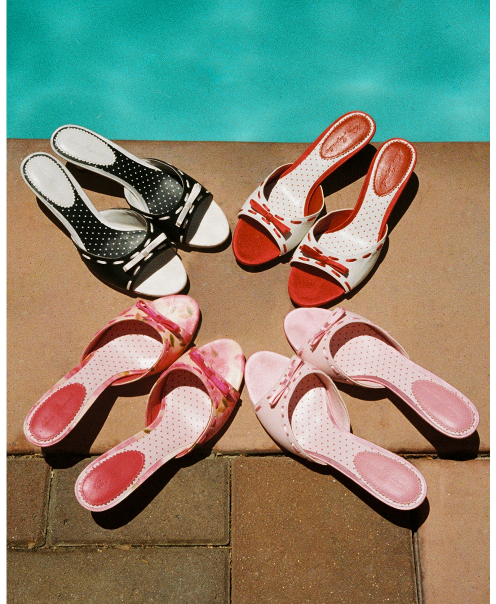 Paulina Bow Heels (Rose) (Final Sale) in Pink made by Nana Jacqueline