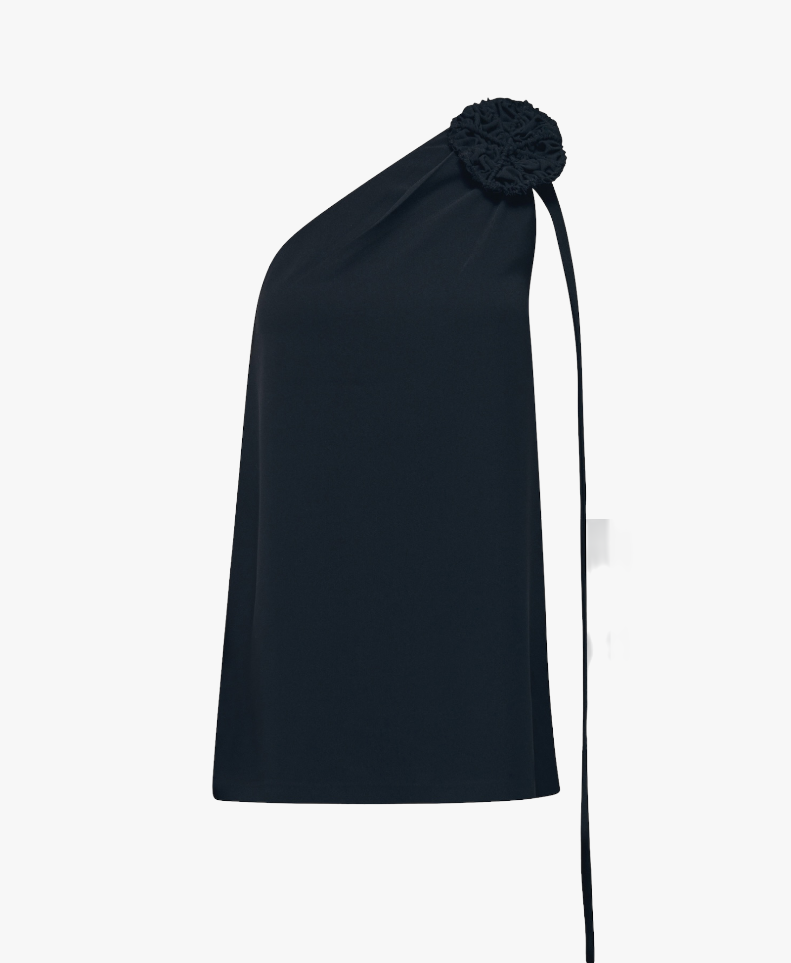 DERFLA Black Crepe Blouse made by MAET