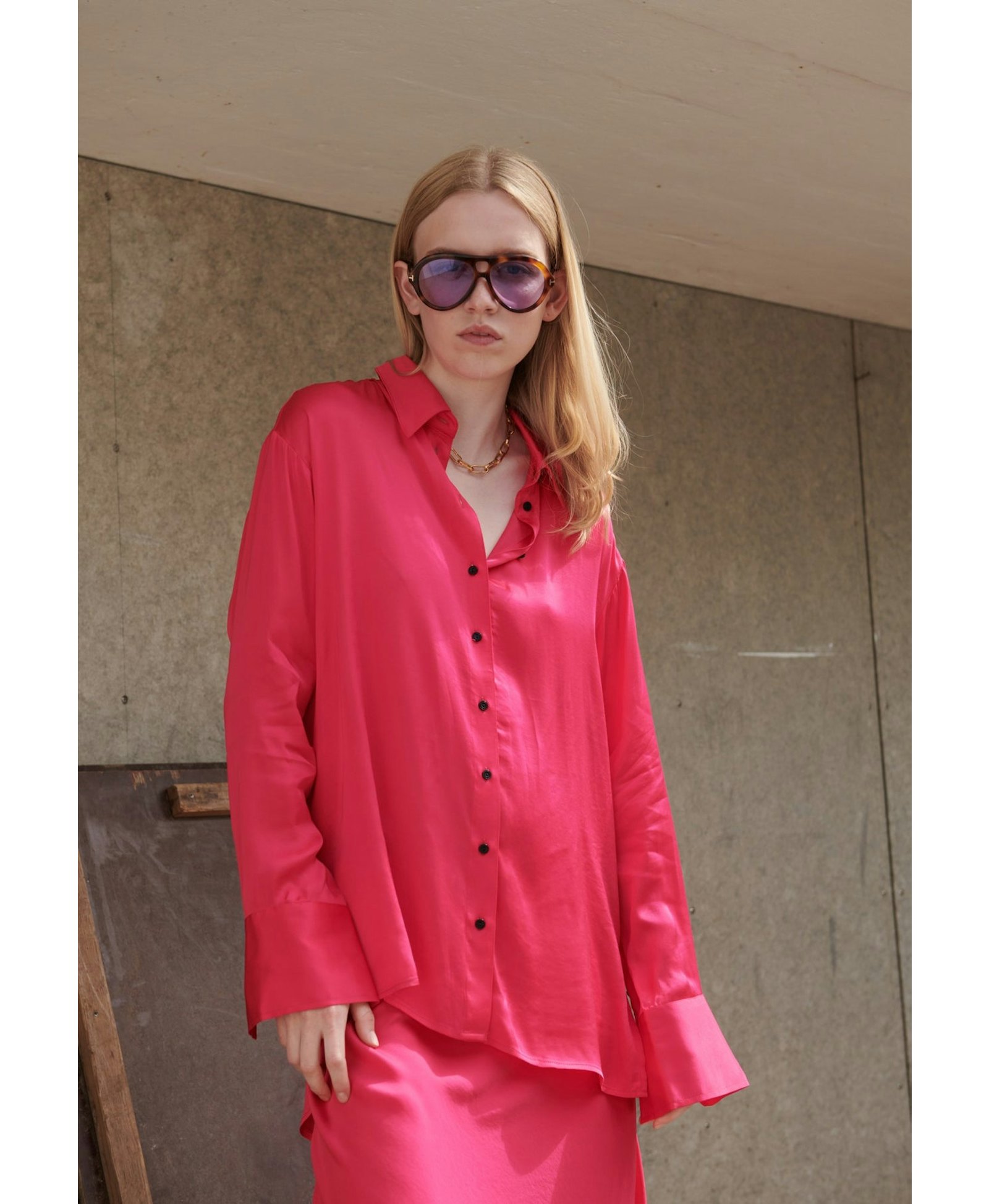 Jenka Shirt - Fusia made by HERSKIND