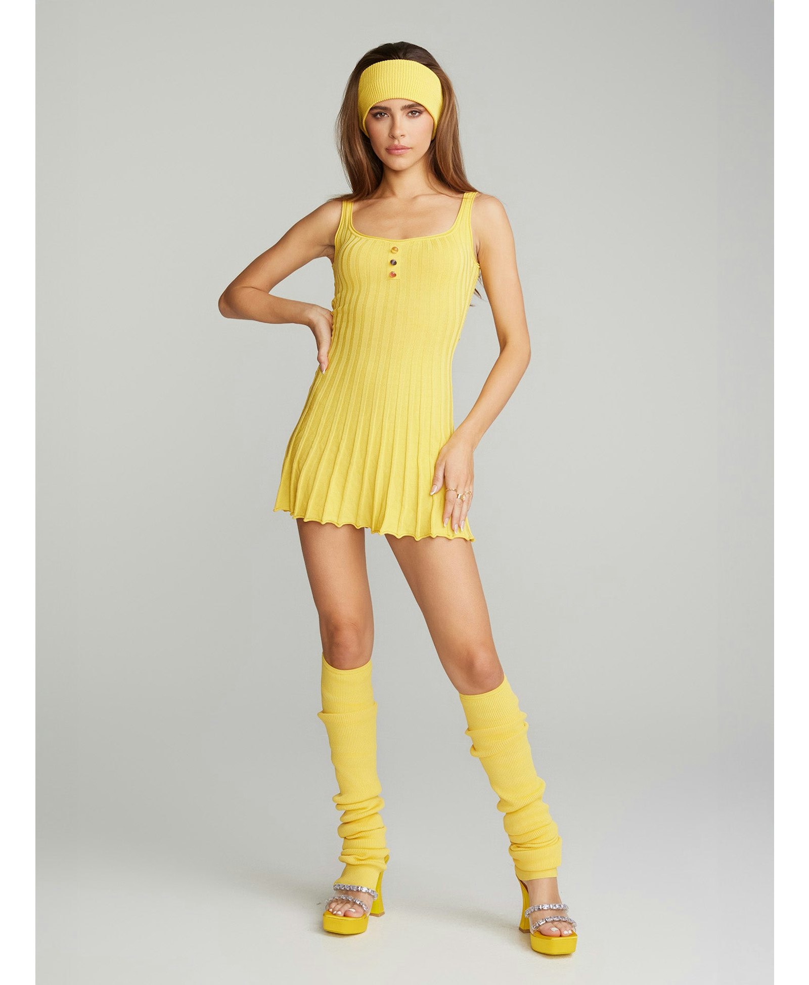 Janelle Knit Dress (Yellow) made by Nana Jacqueline