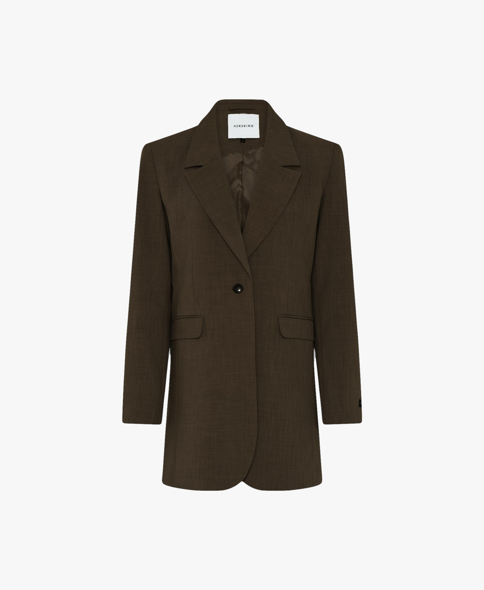 Nat Blazer - Dark Chocolate in Brown made by HERSKIND