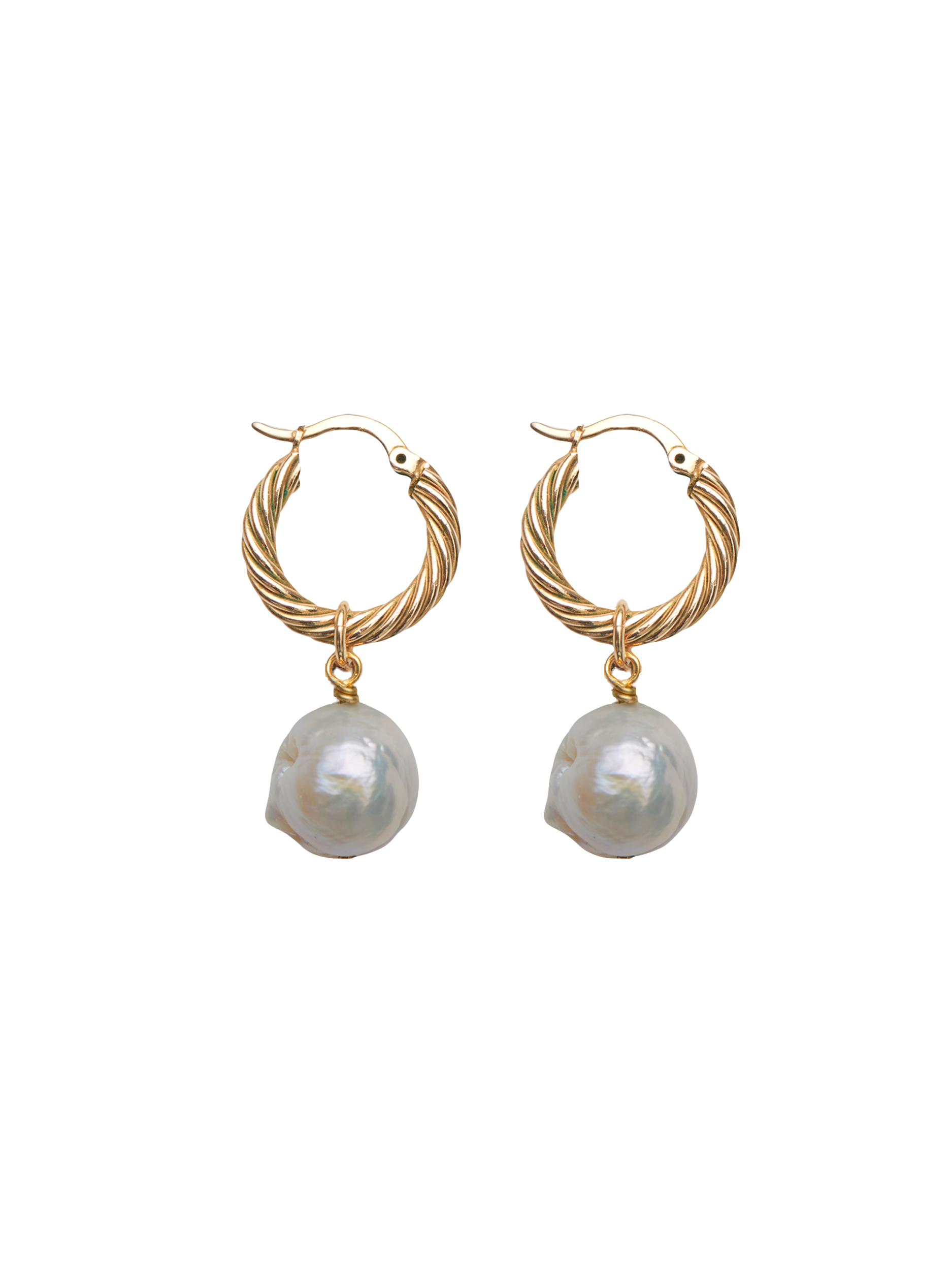 Révi Carla | Pearl Earrings In Gold
