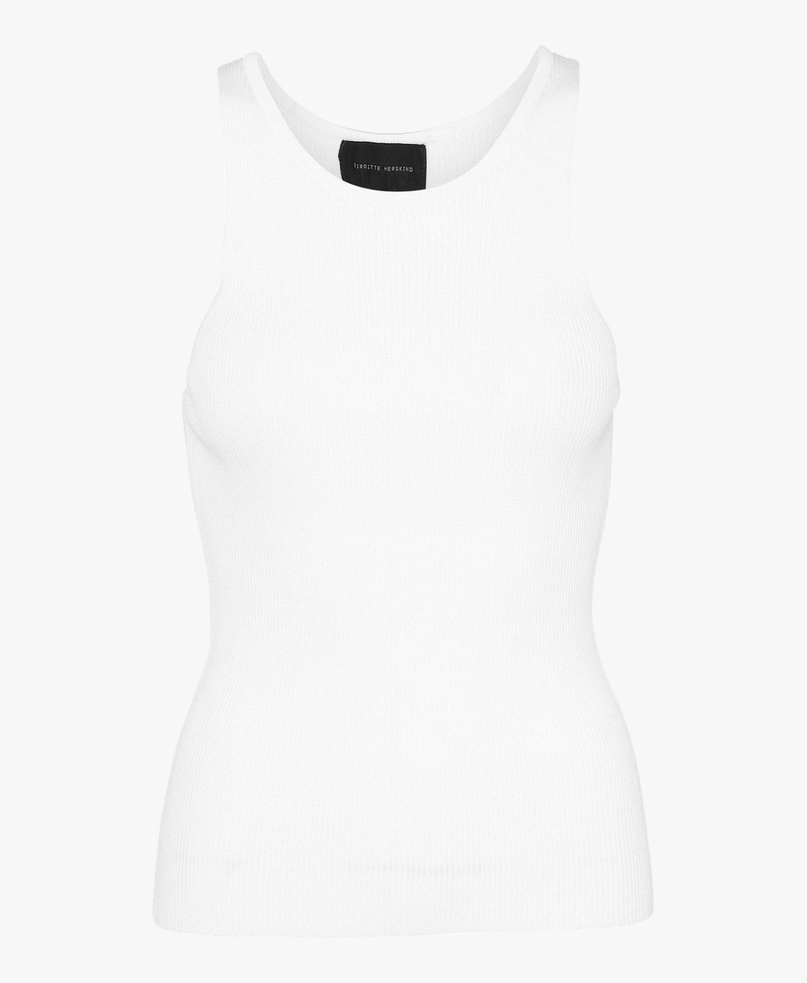 Claire Knitted Tank Top - White made by HERSKIND