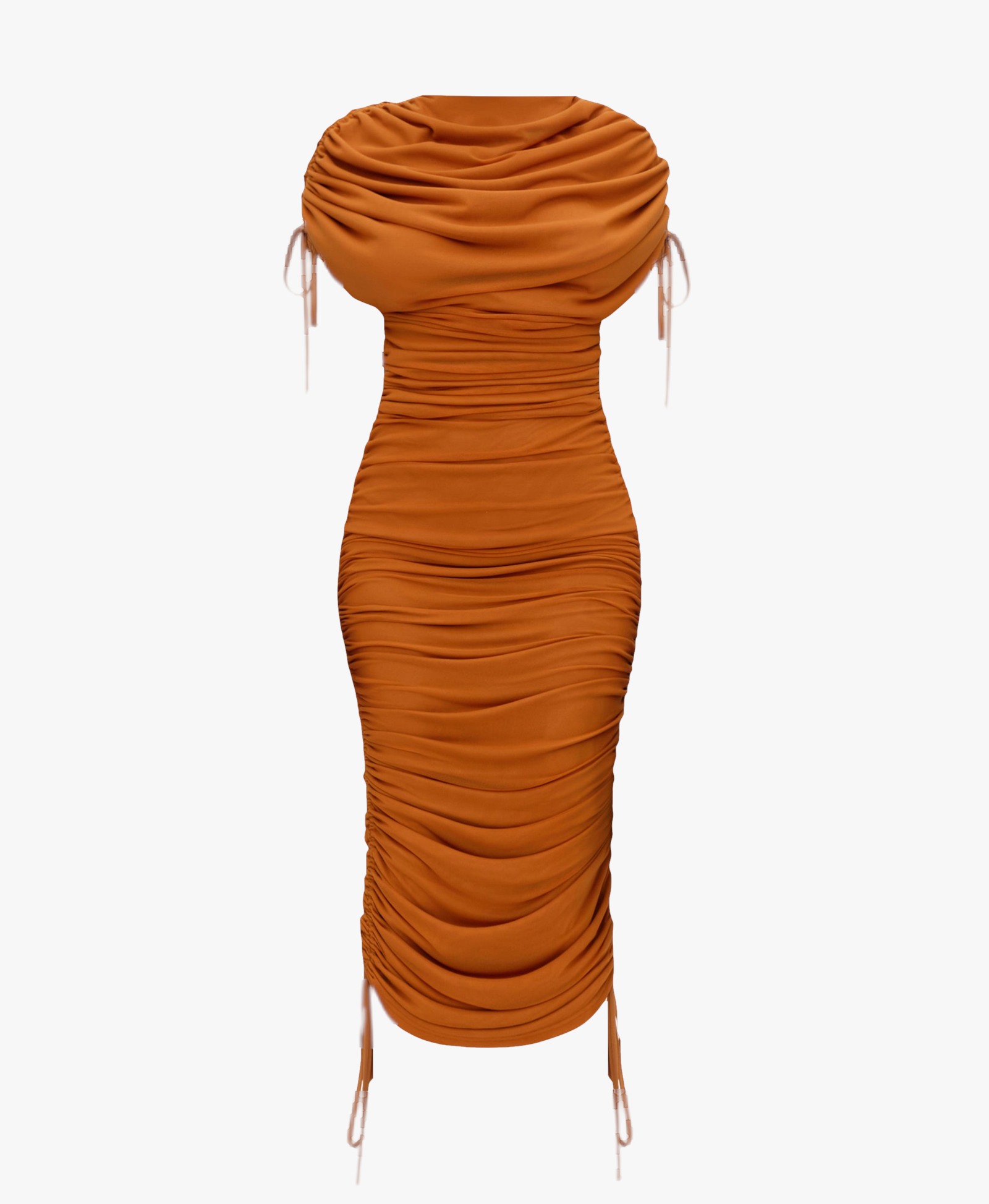 RATU MESH DRESS - CARAMEL made by Andrea Iyamah