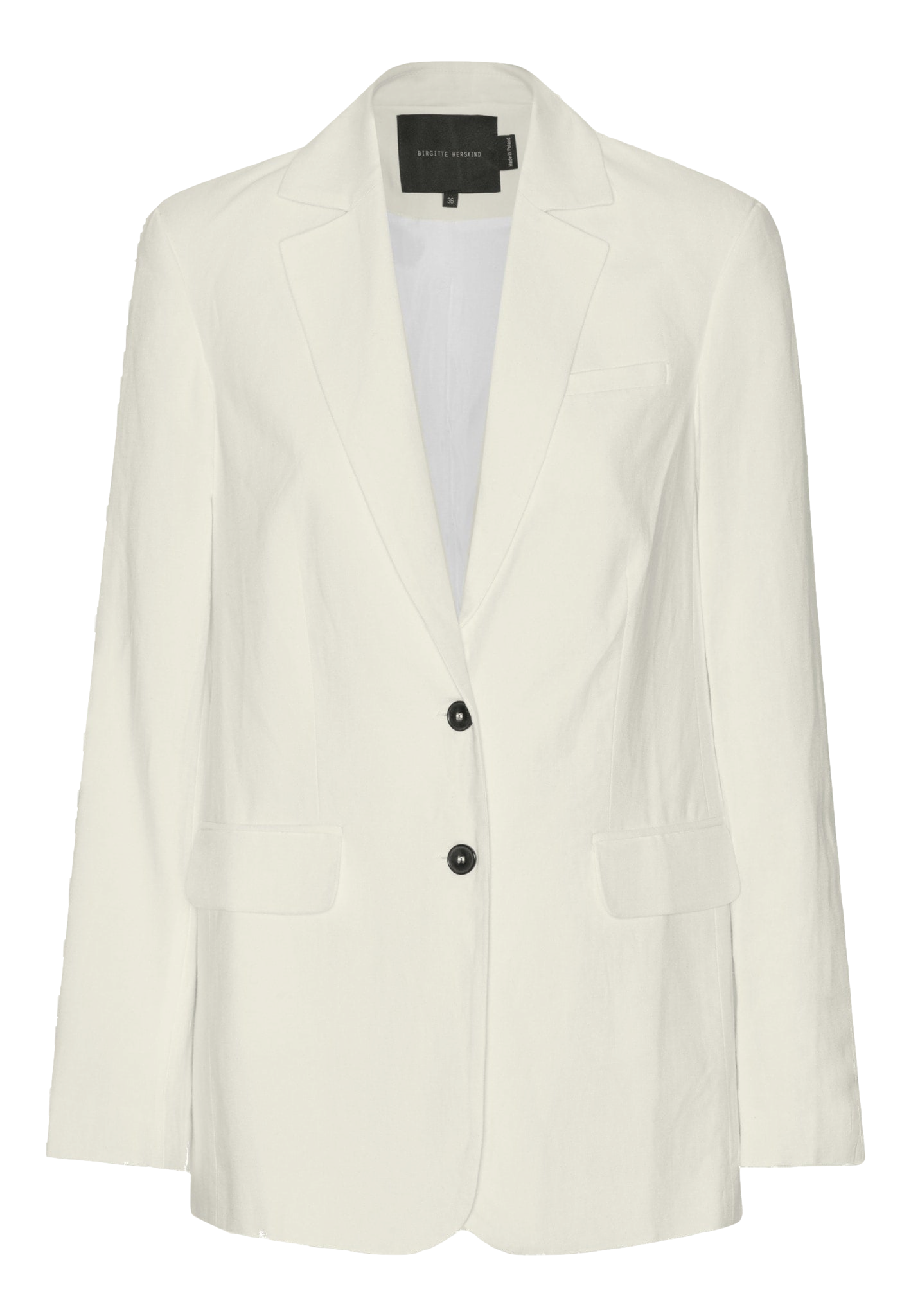 Shop Birgitte Herskind Mercy Linen Blazer In White