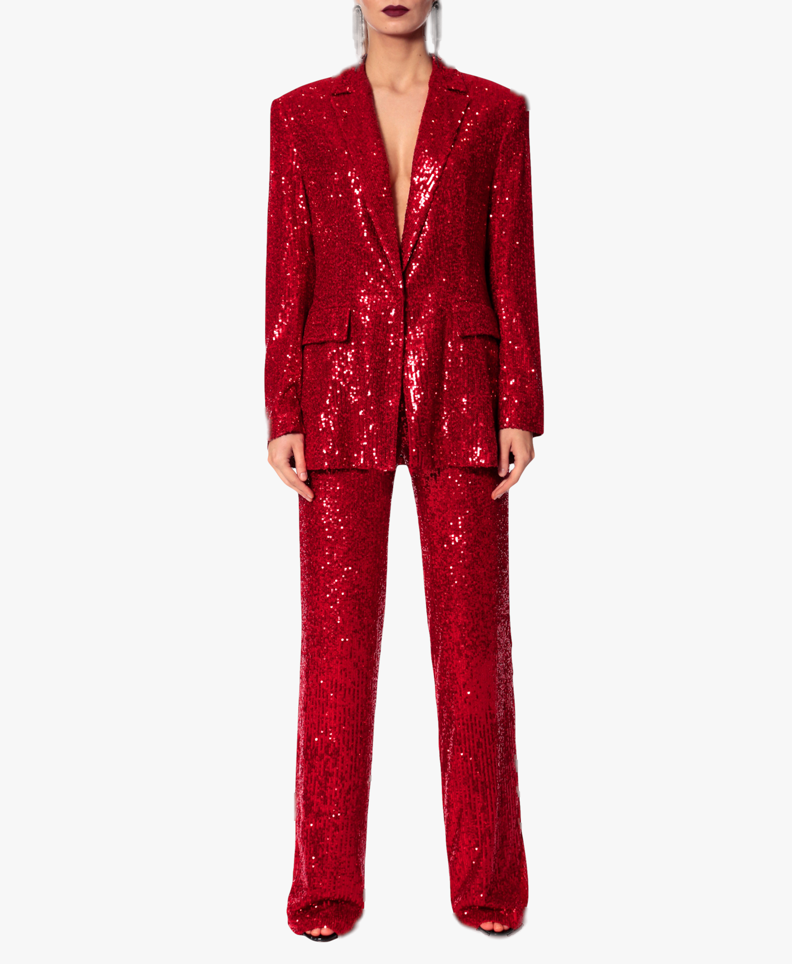 Pants Luca Brilliant Ruby made by HALEWSKI