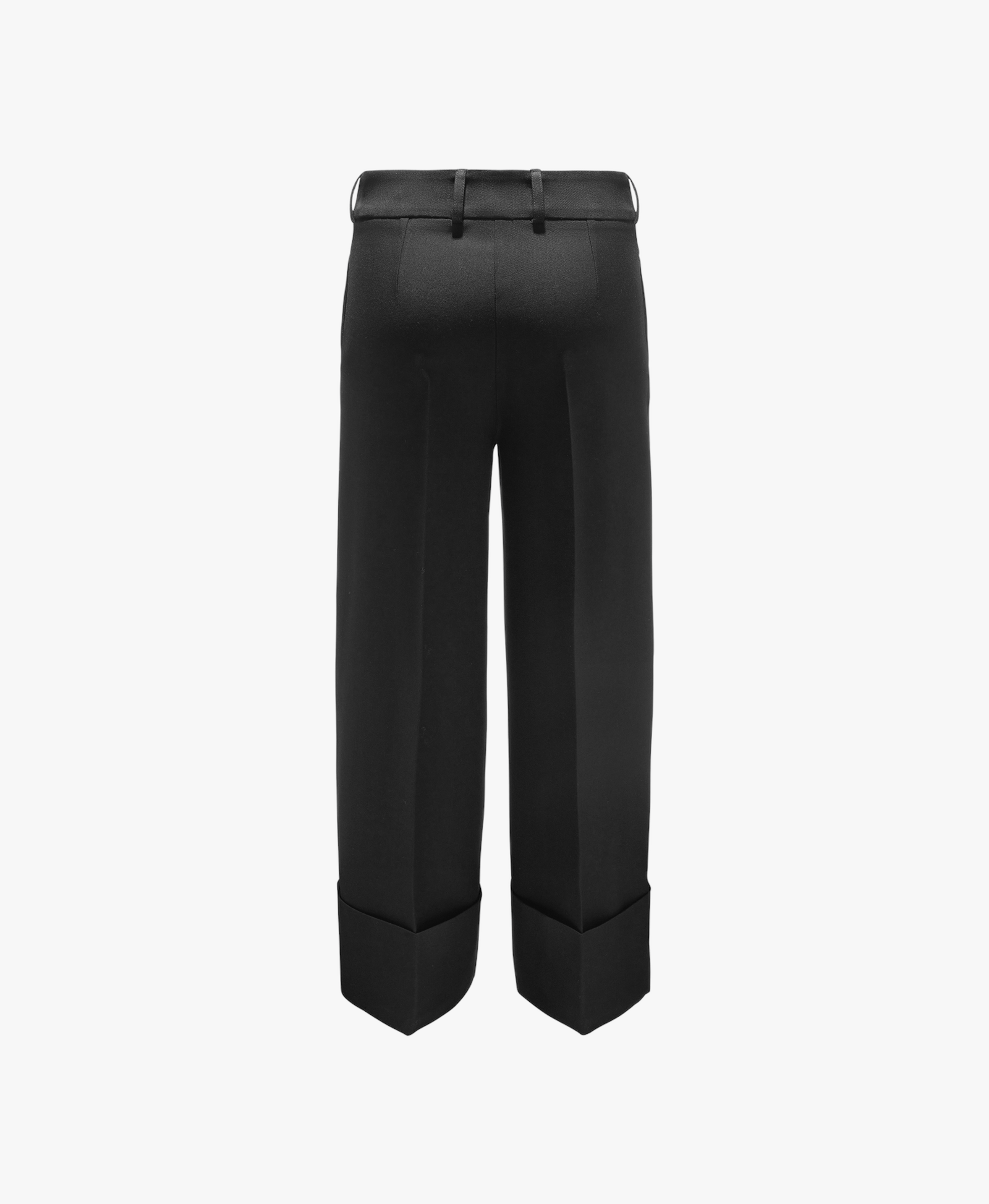 Black Trousers With Wide Cuffs made by YAVORSKA