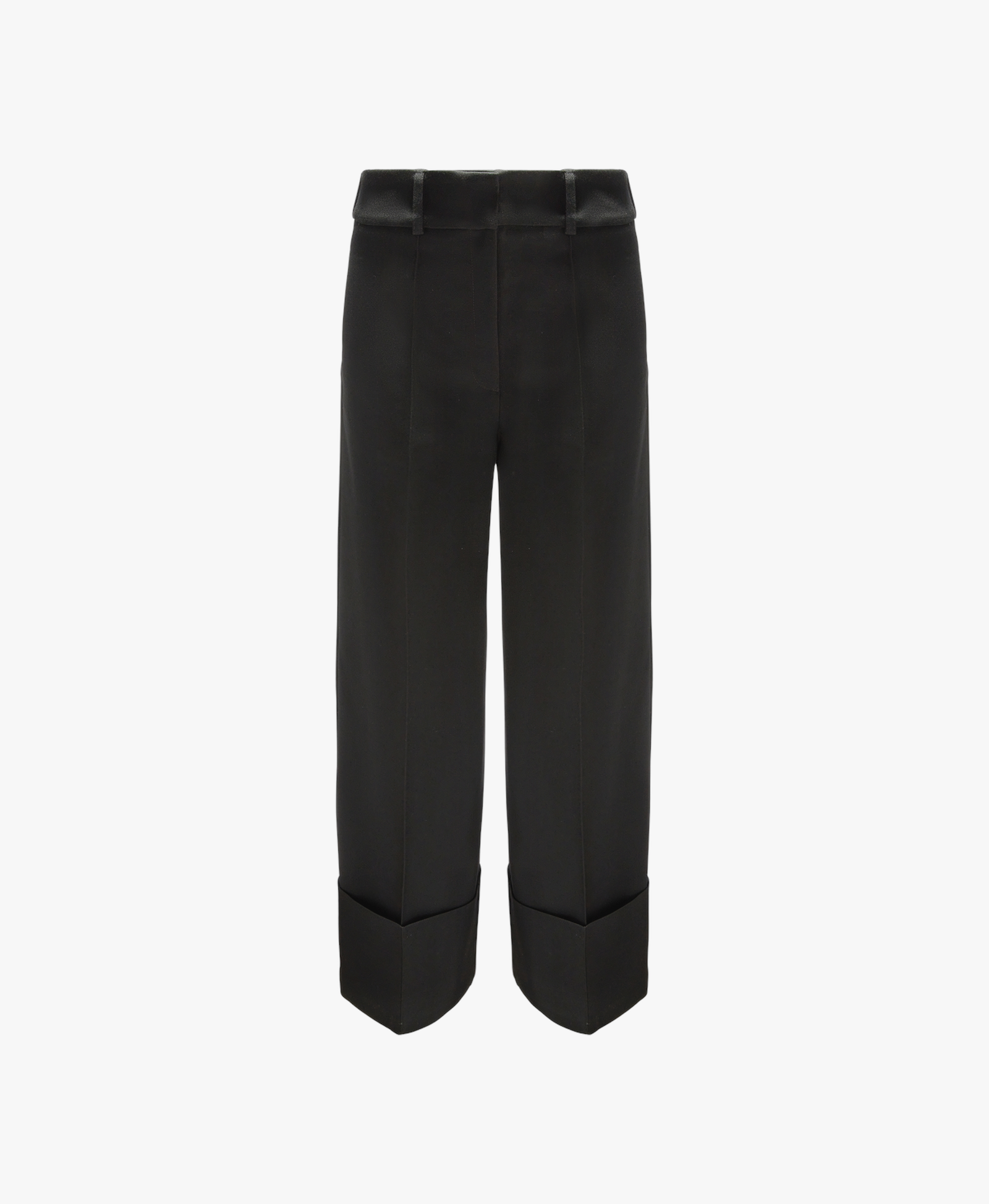 Black Trousers With Wide Cuffs made by YAVORSKA