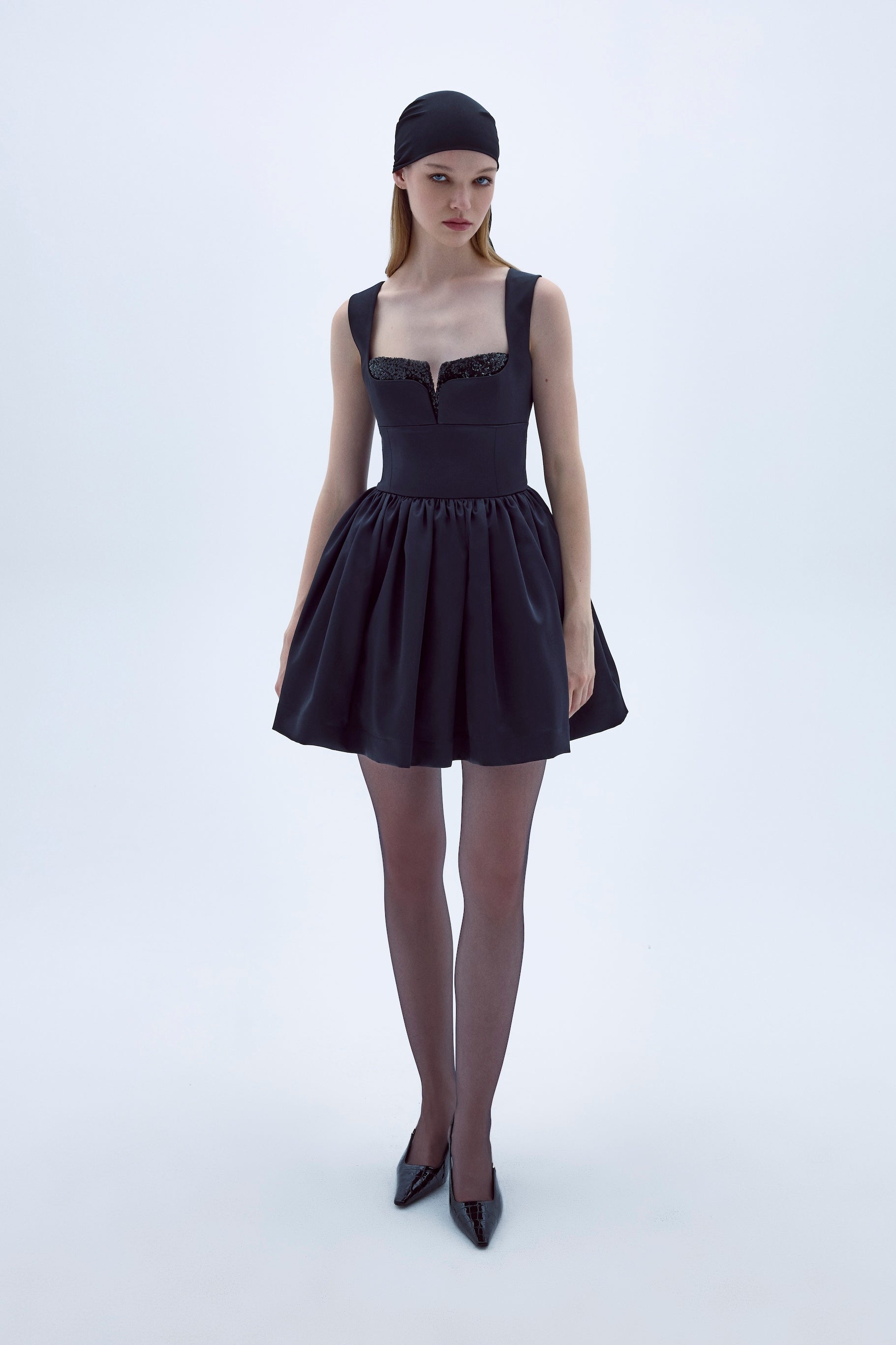 Shop Nazli Ceren Leanne Dress In Black In Ebony