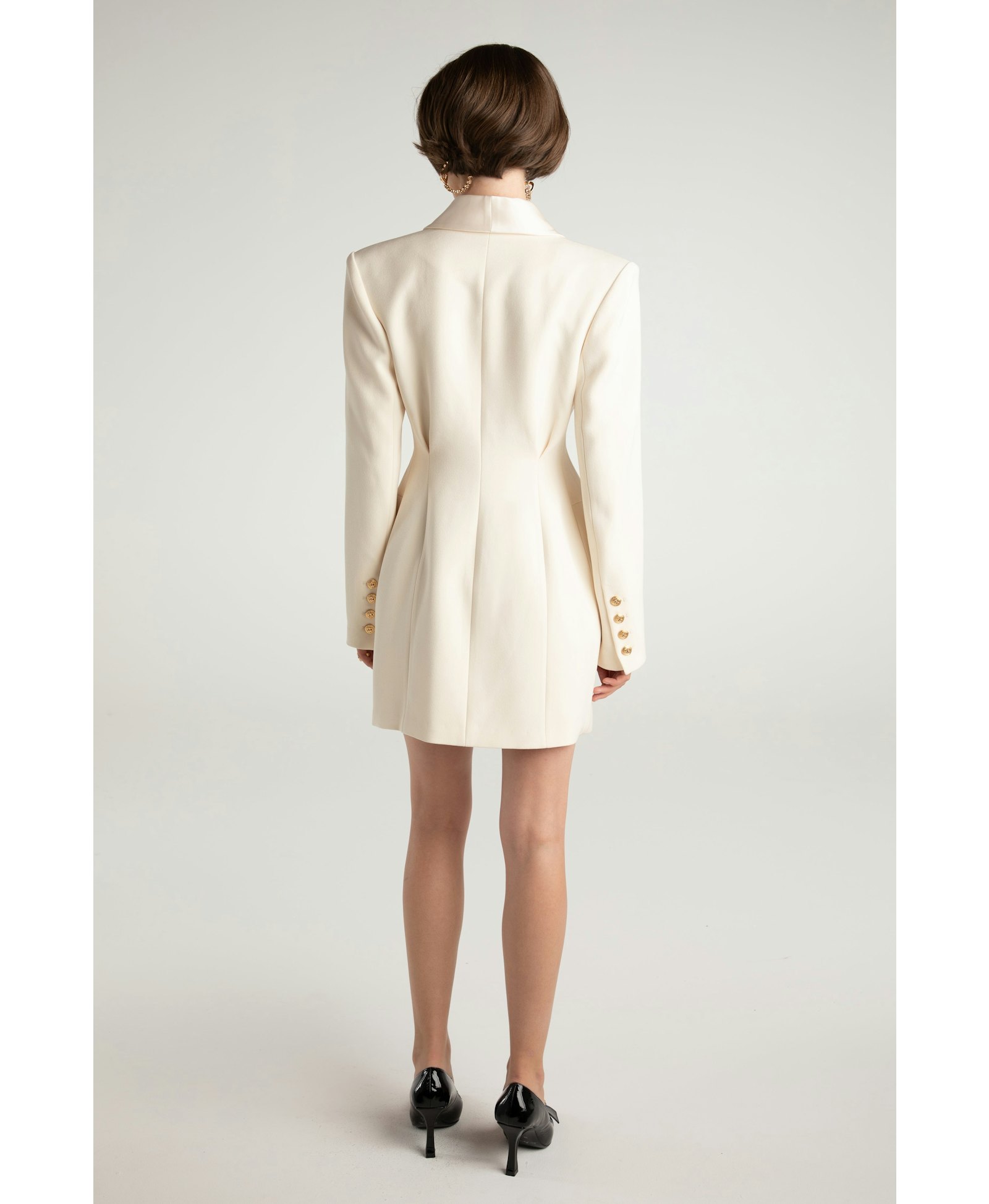 Sasha Suit Jacket (White) made by Nana Jacqueline