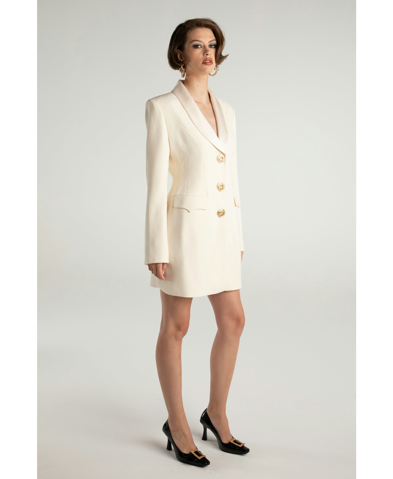 Sasha Suit Jacket (White) made by Nana Jacqueline