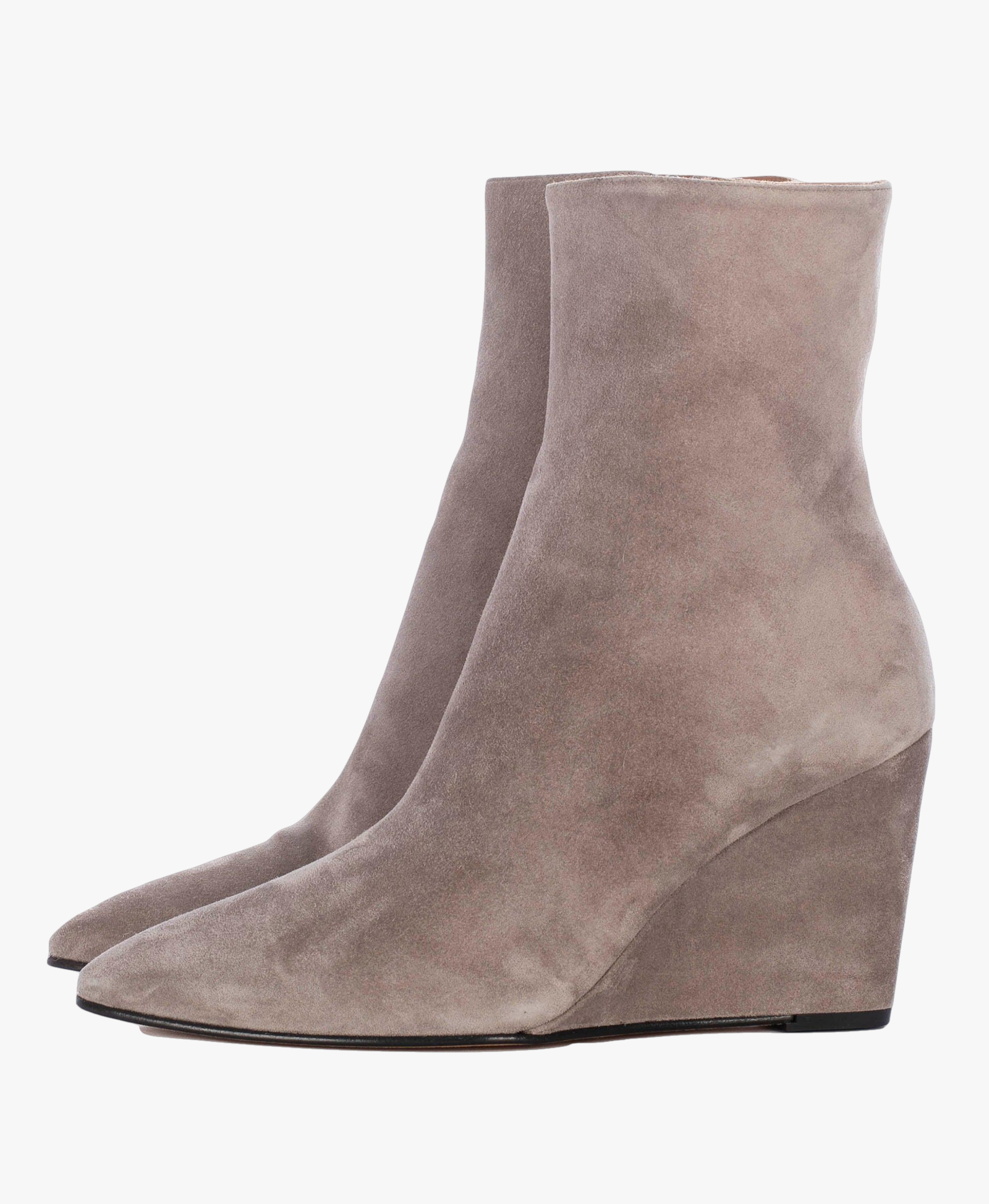 CARLOTA LIGHT GREY SUEDE BOOTIES in Grey made by Toral