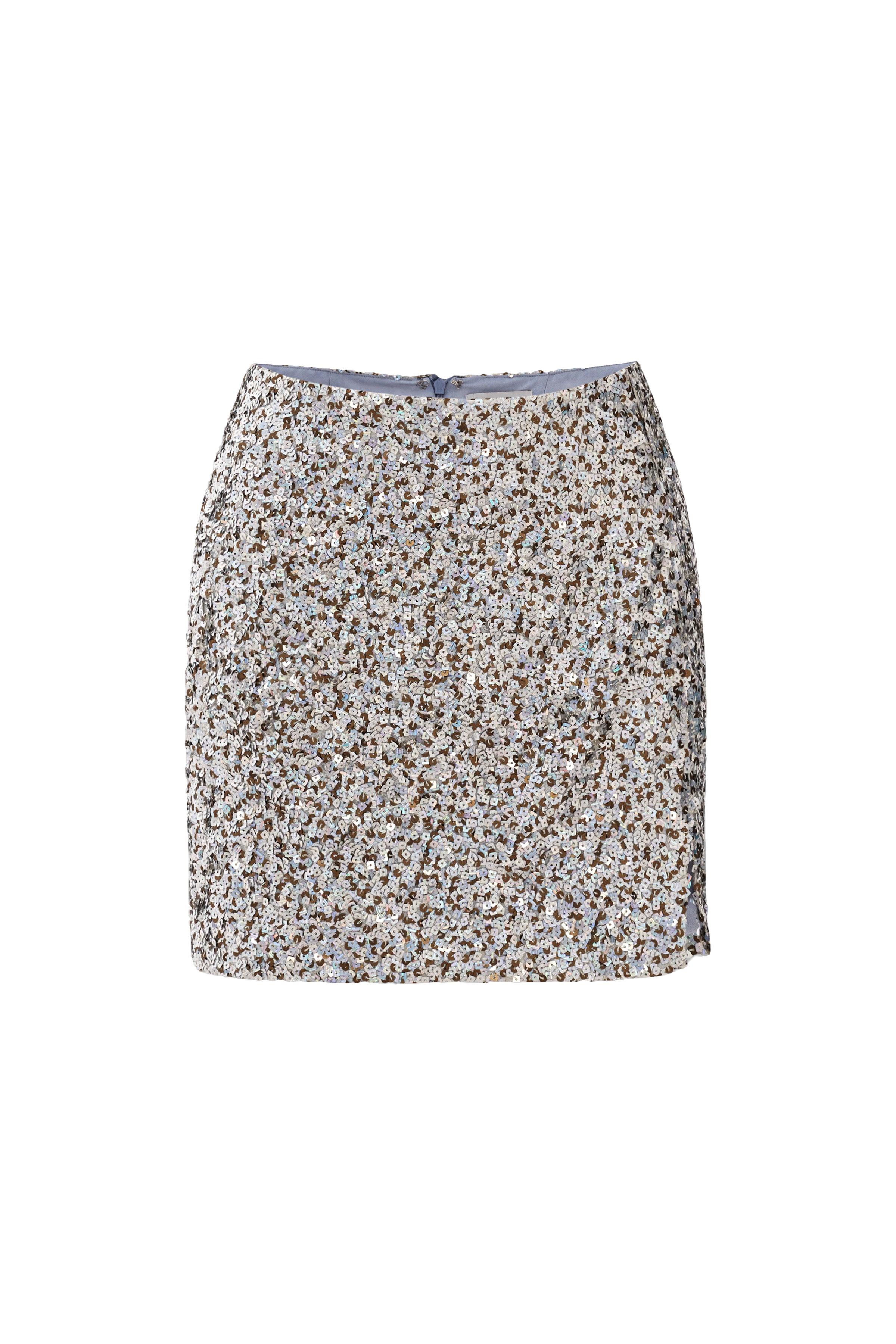 Shop Occleus Amanda Skirt In Silver