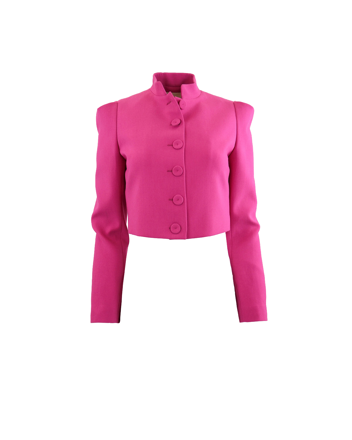 Shop Theo The Label Daphne Cropped Military Jacket In Pink