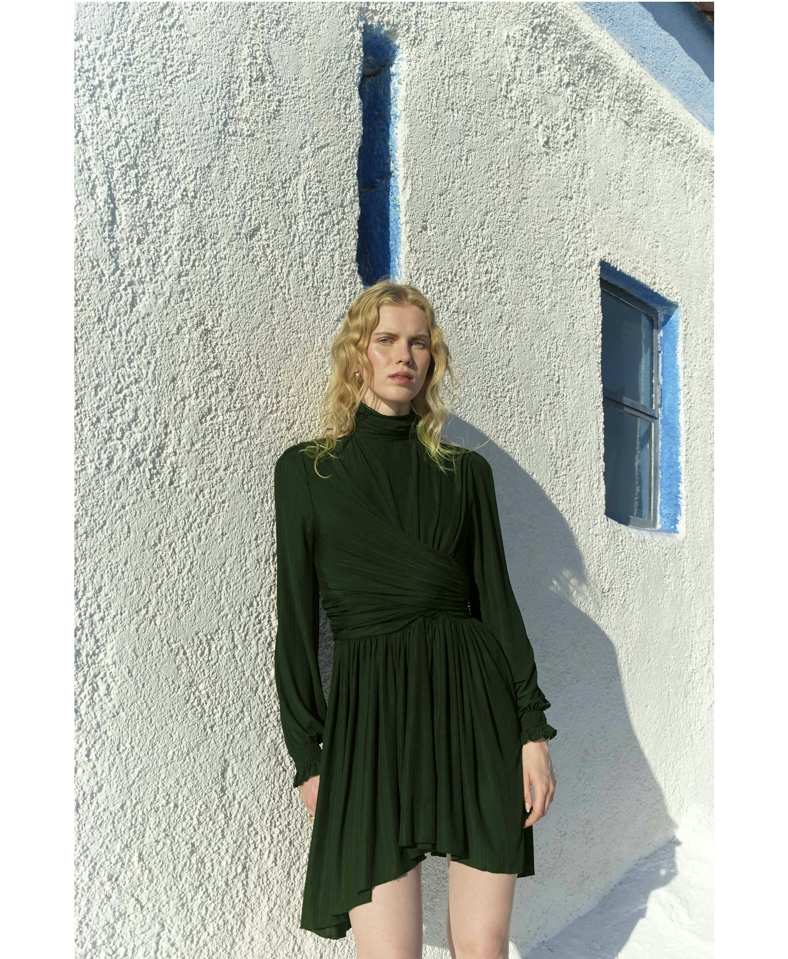 Austin Mini Dress in Khaki made by Nazli Ceren