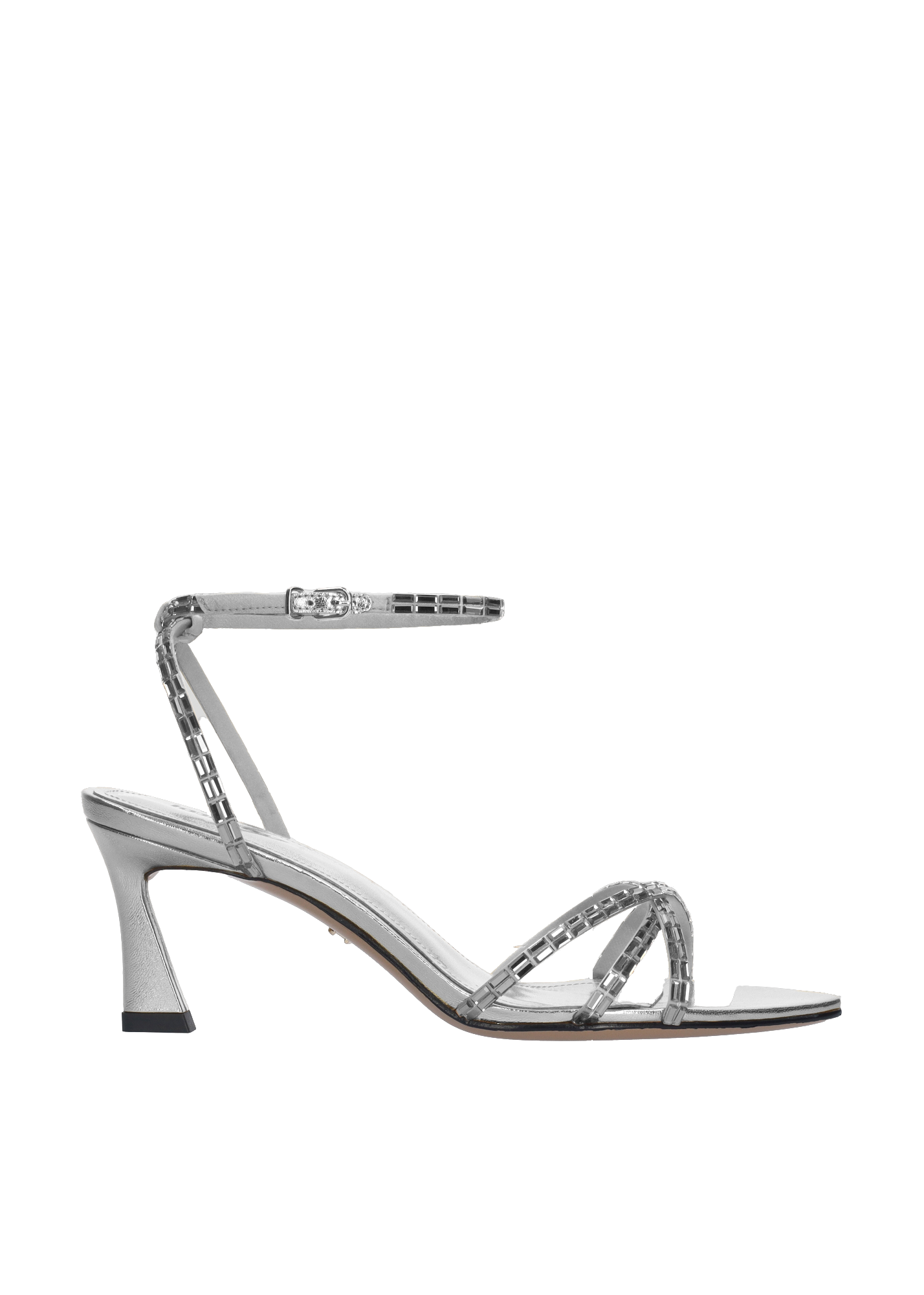 Lola Cruz Shoes Lucie Sandal 65 In Silver