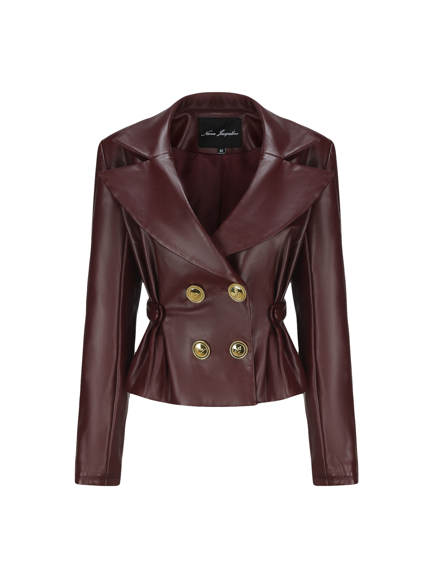 Nana Jacqueline Mirabel Faux Leather Jacket (brown)