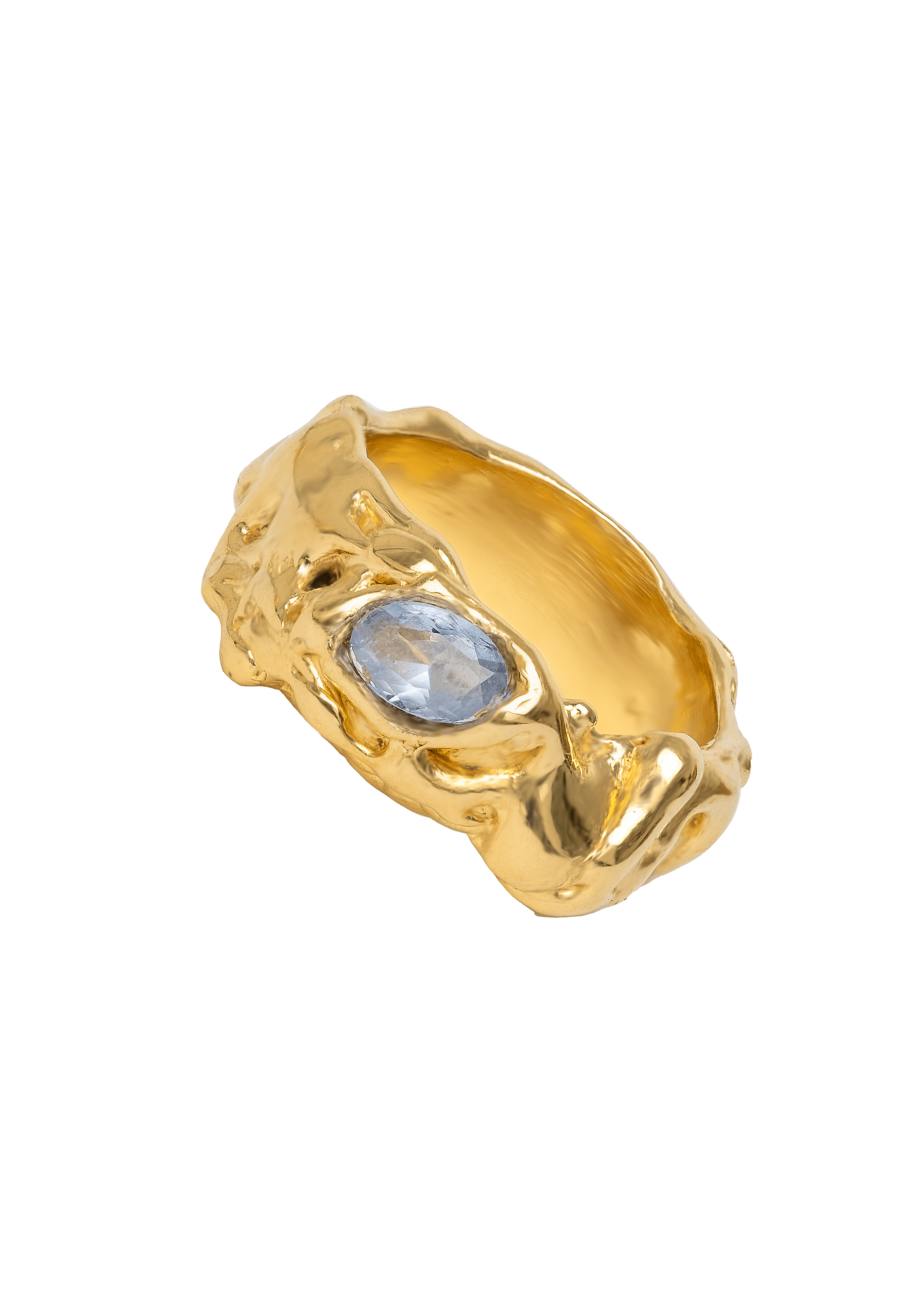 Judy Aquamarine Ring made by Lavani Jewels
