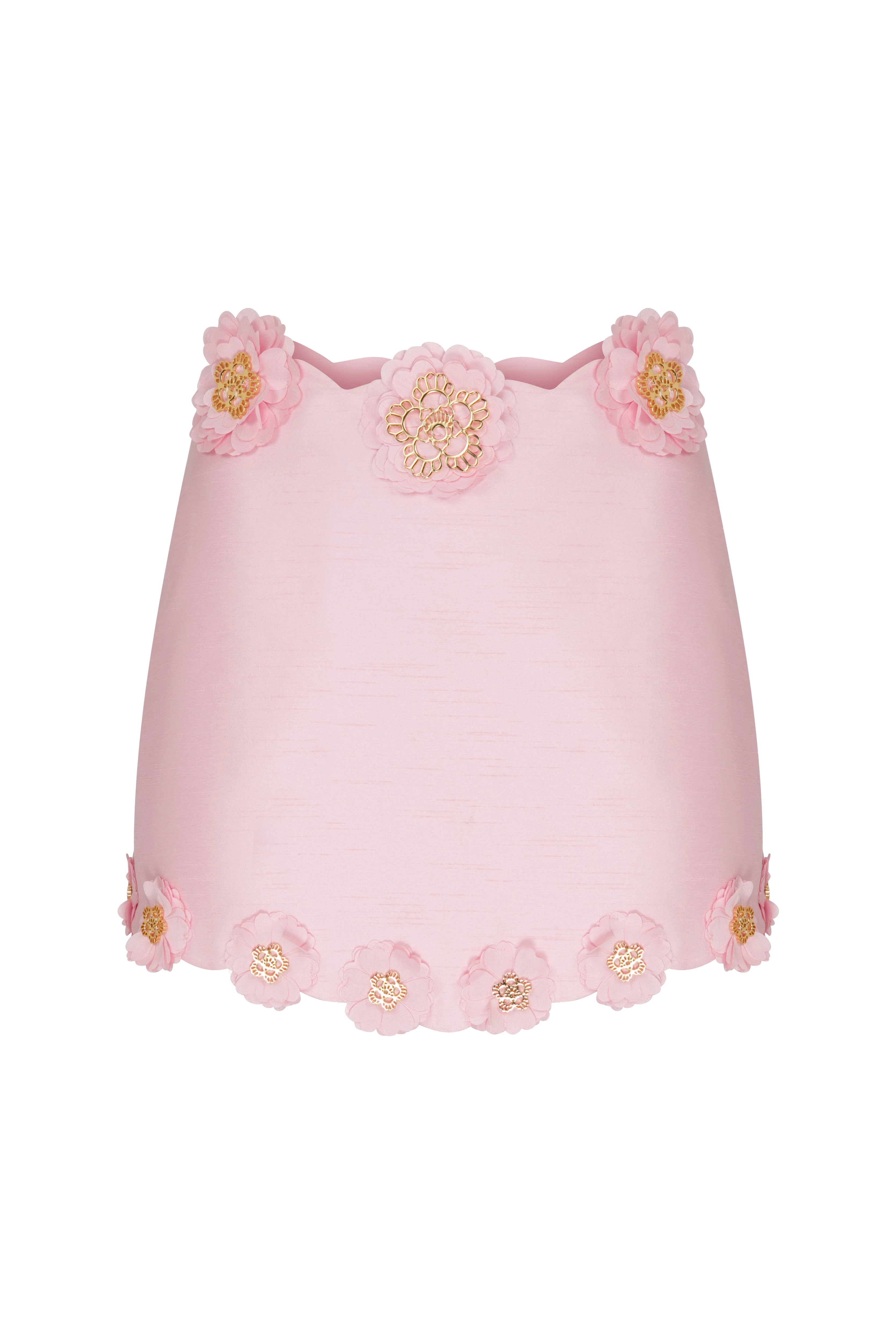 Shop Declara Clover Iconic Skirt In Pink