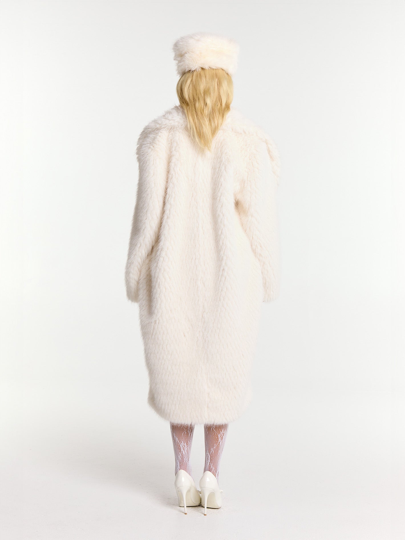 Shop Nana Jacqueline Marisa Fur Coat (white)