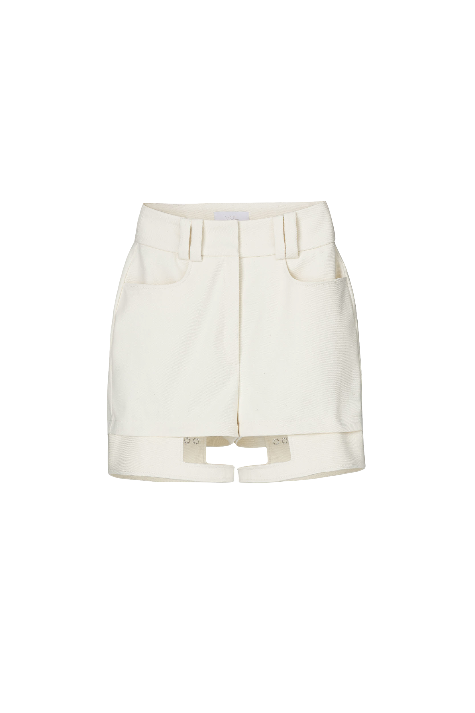 Vol Miami Denim Shorts In White