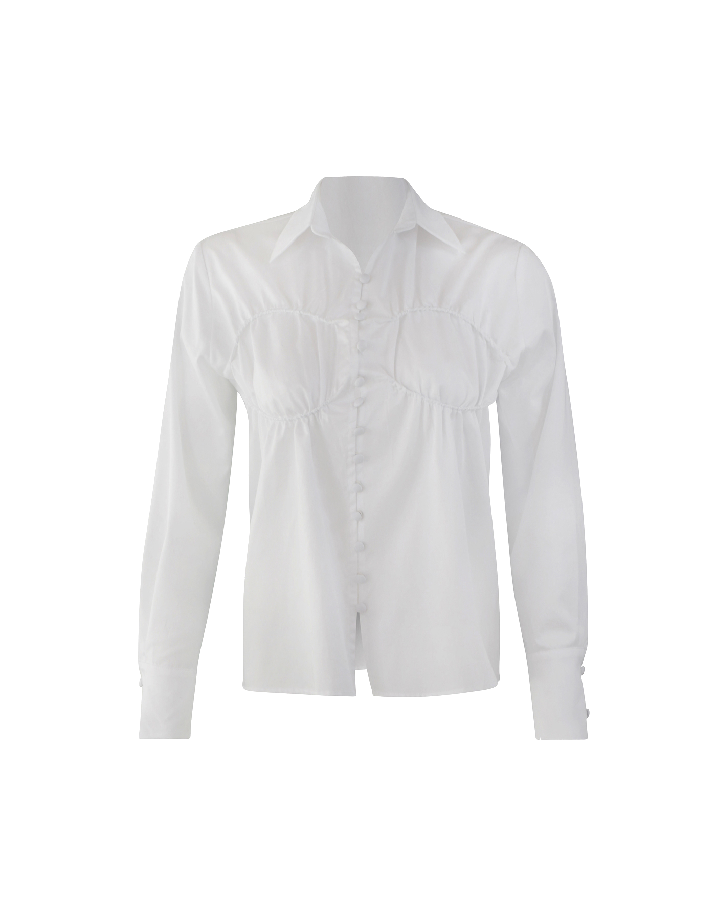 Maet Alaya White Shirt In Metallic
