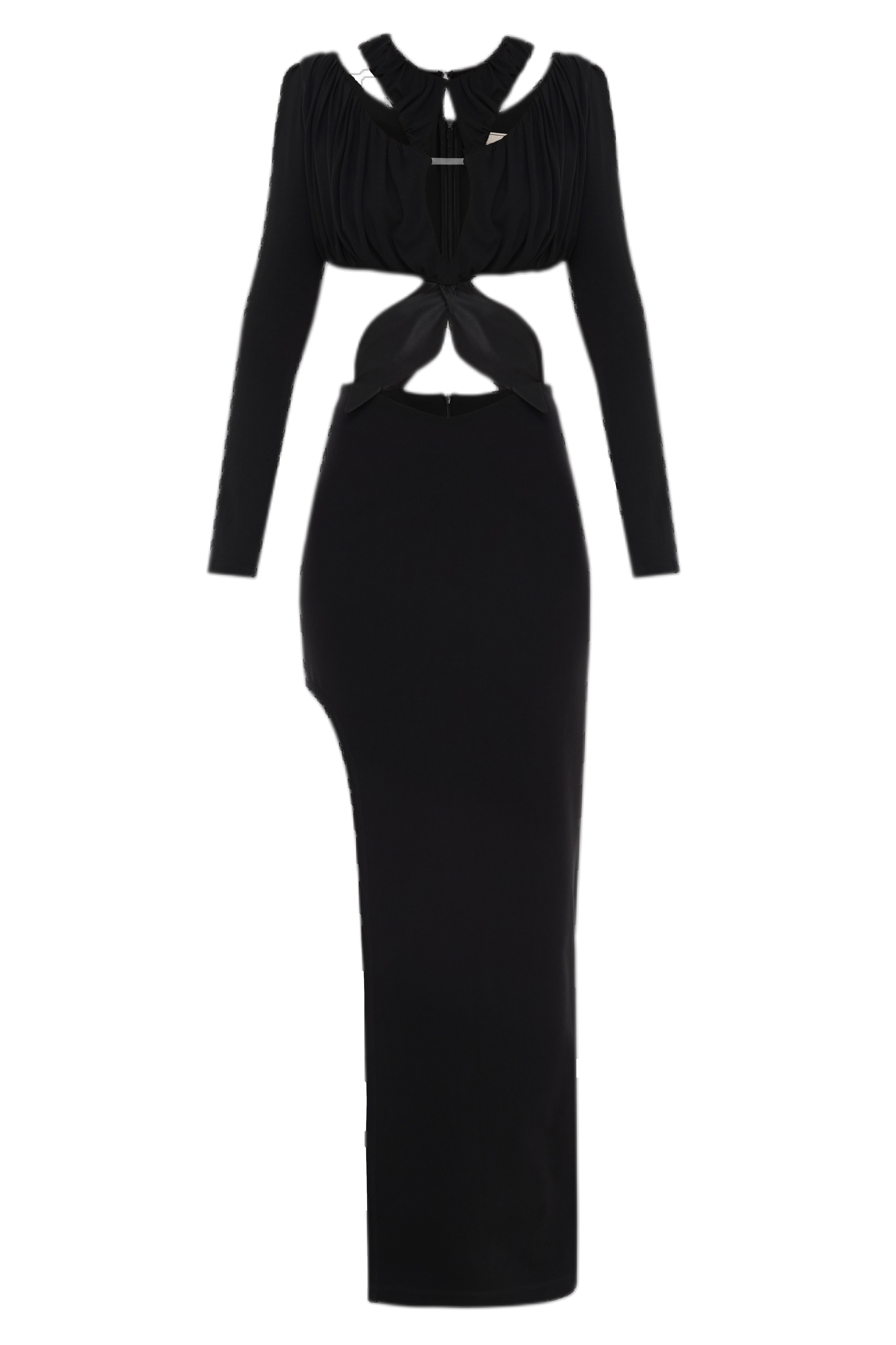 Malva Florea Black Maxi Dress With Cutouts