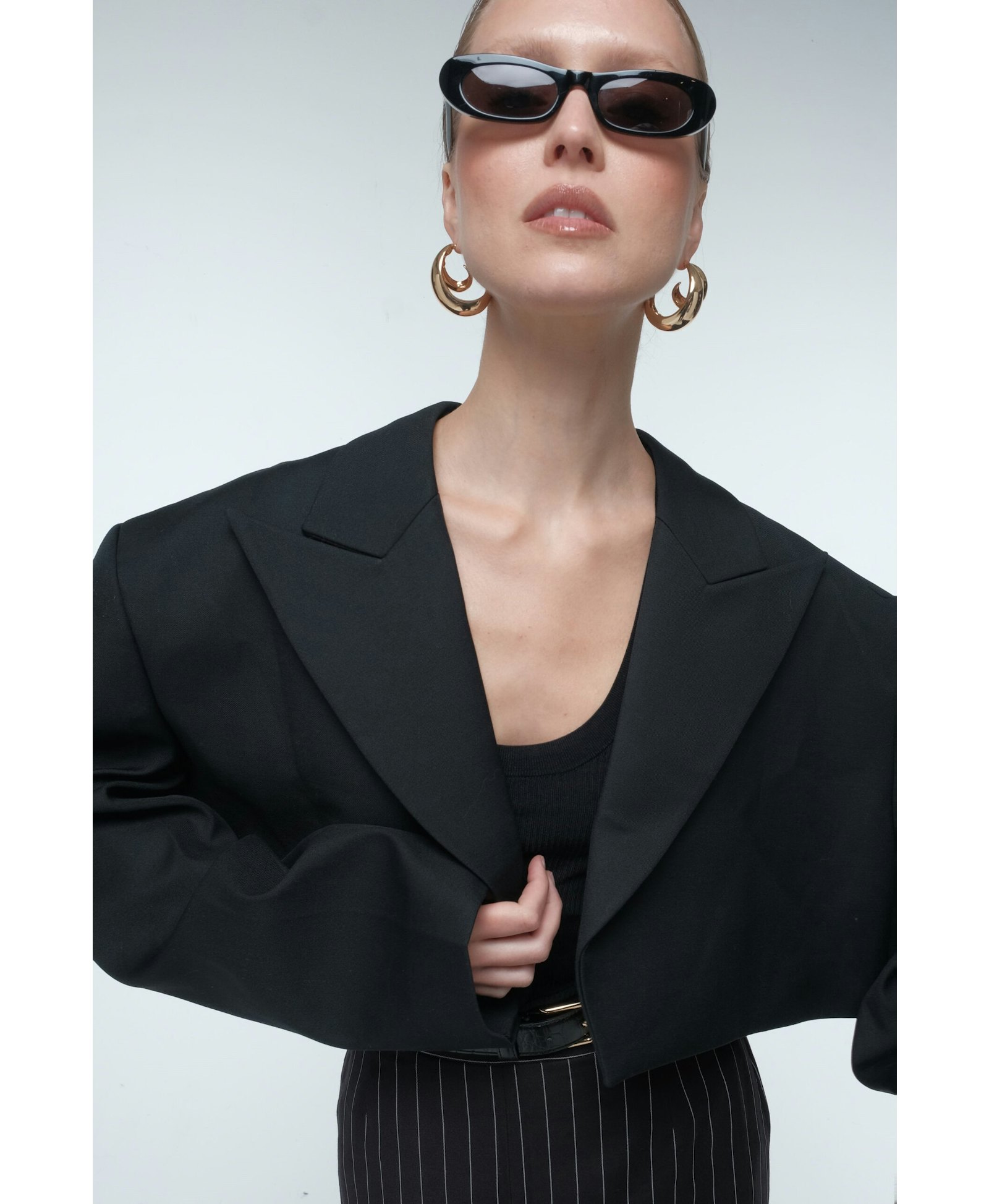 Oversized cropped blazer made by AFTERHOURS